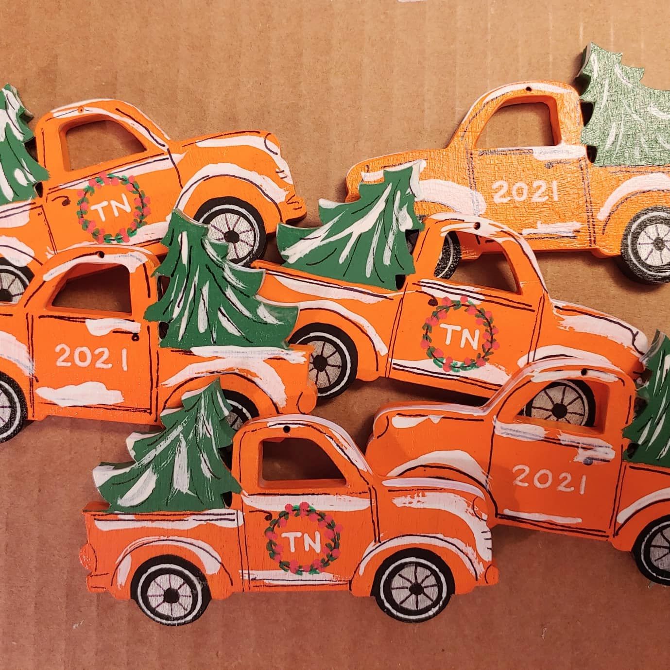 Unfinished Wood Christmas Tree Car Truck Silhouette - Craft- up to 46" DIY - Image 4