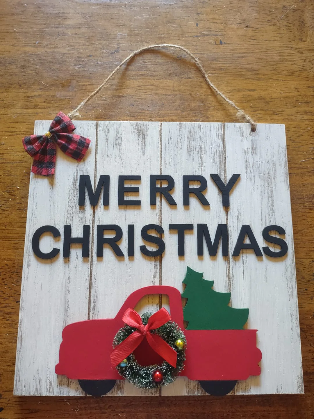 Unfinished Wood Christmas Tree Car Truck Silhouette - Craft- up to 46" DIY - Image 5