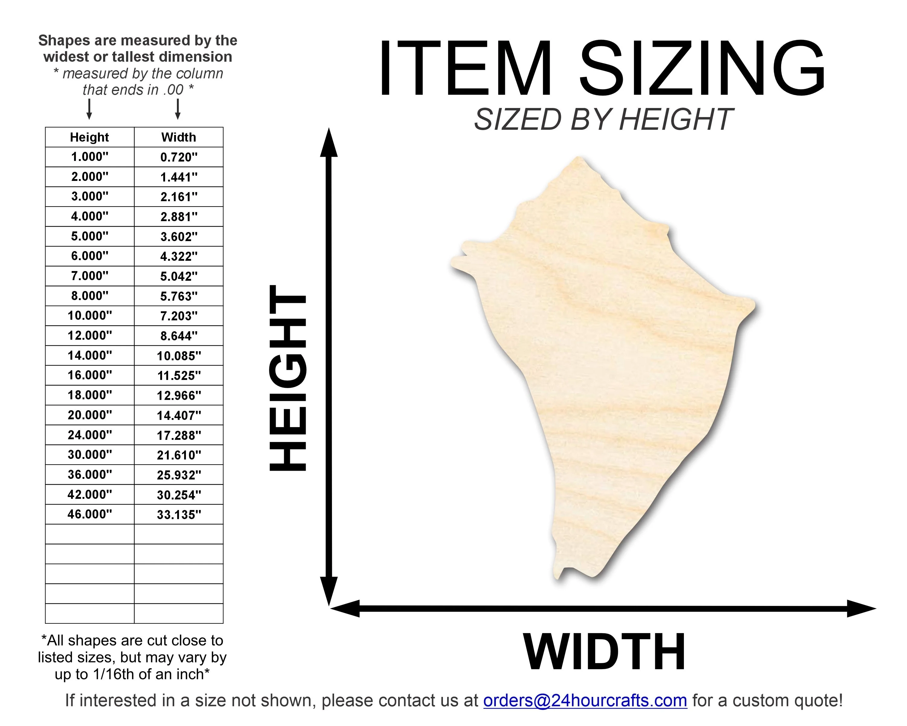 Unfinished Wood Conch Shell Shape | DIY Craft Cutout | up to 46" DIY - Image 2