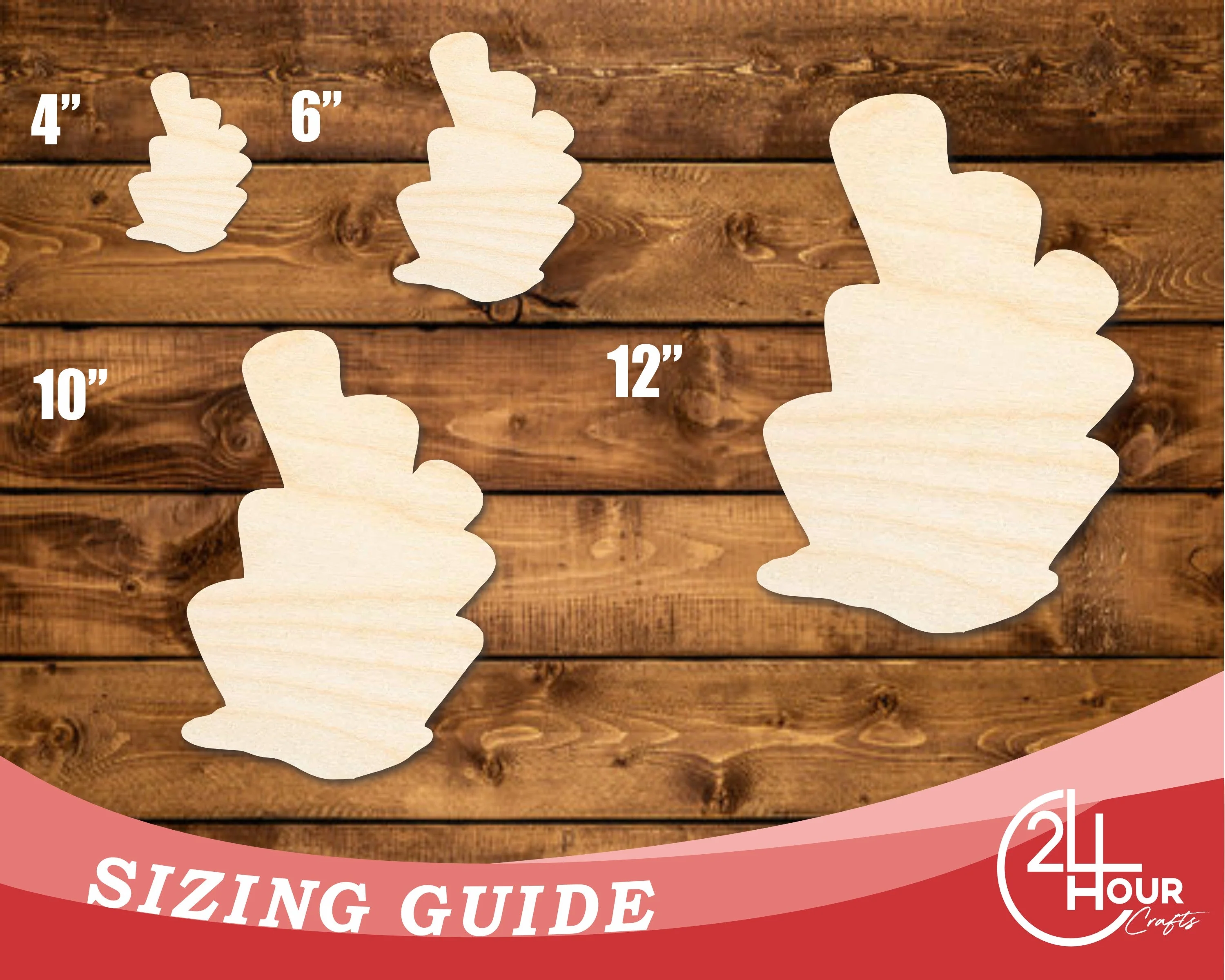Unfinished Wood Coral Shape | DIY Craft Cutout | up to 46" DIY - Image 3