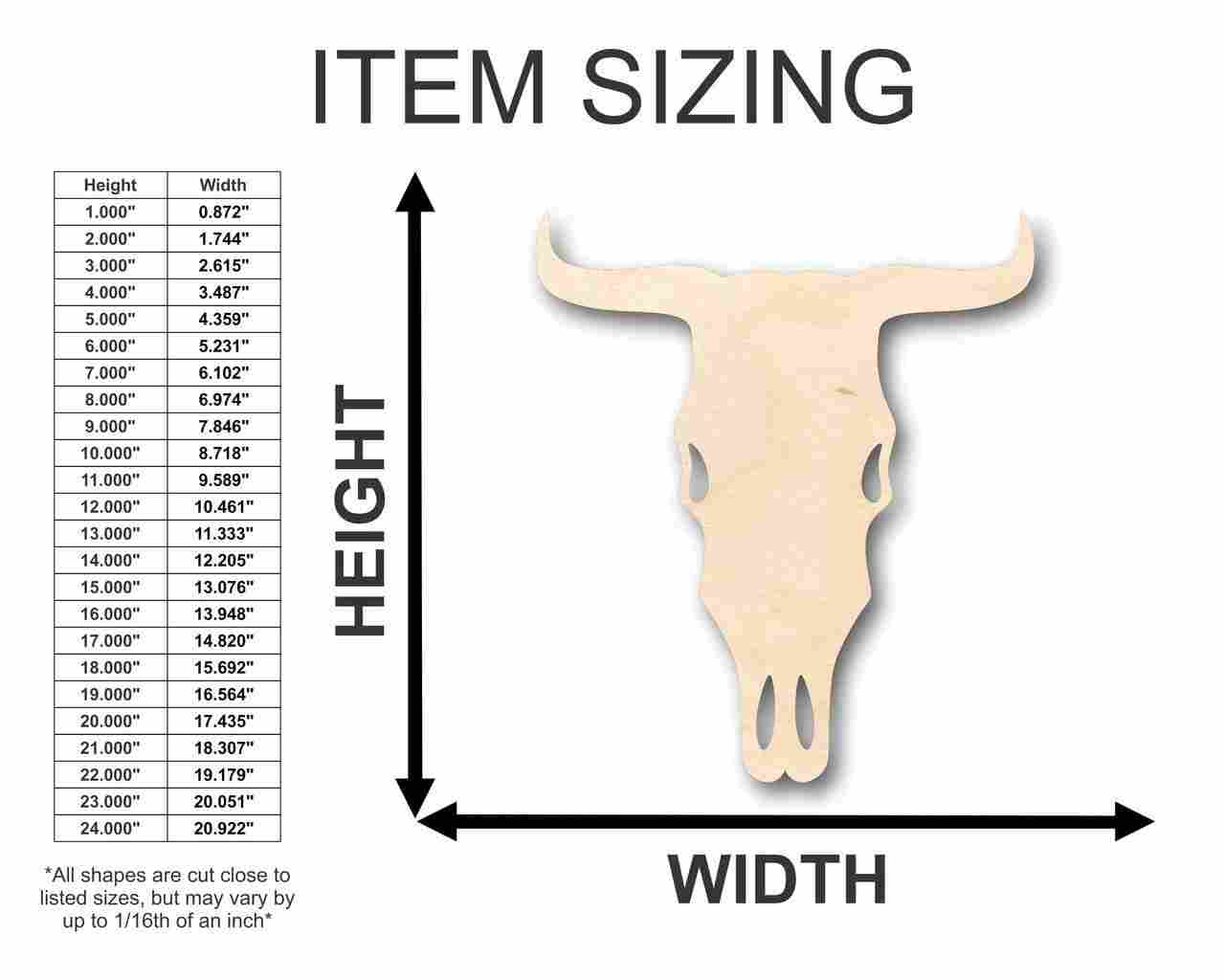 Unfinished Wood Cow Head Shape - Farm Animal - Craft - up to 46" DIY - Image 2