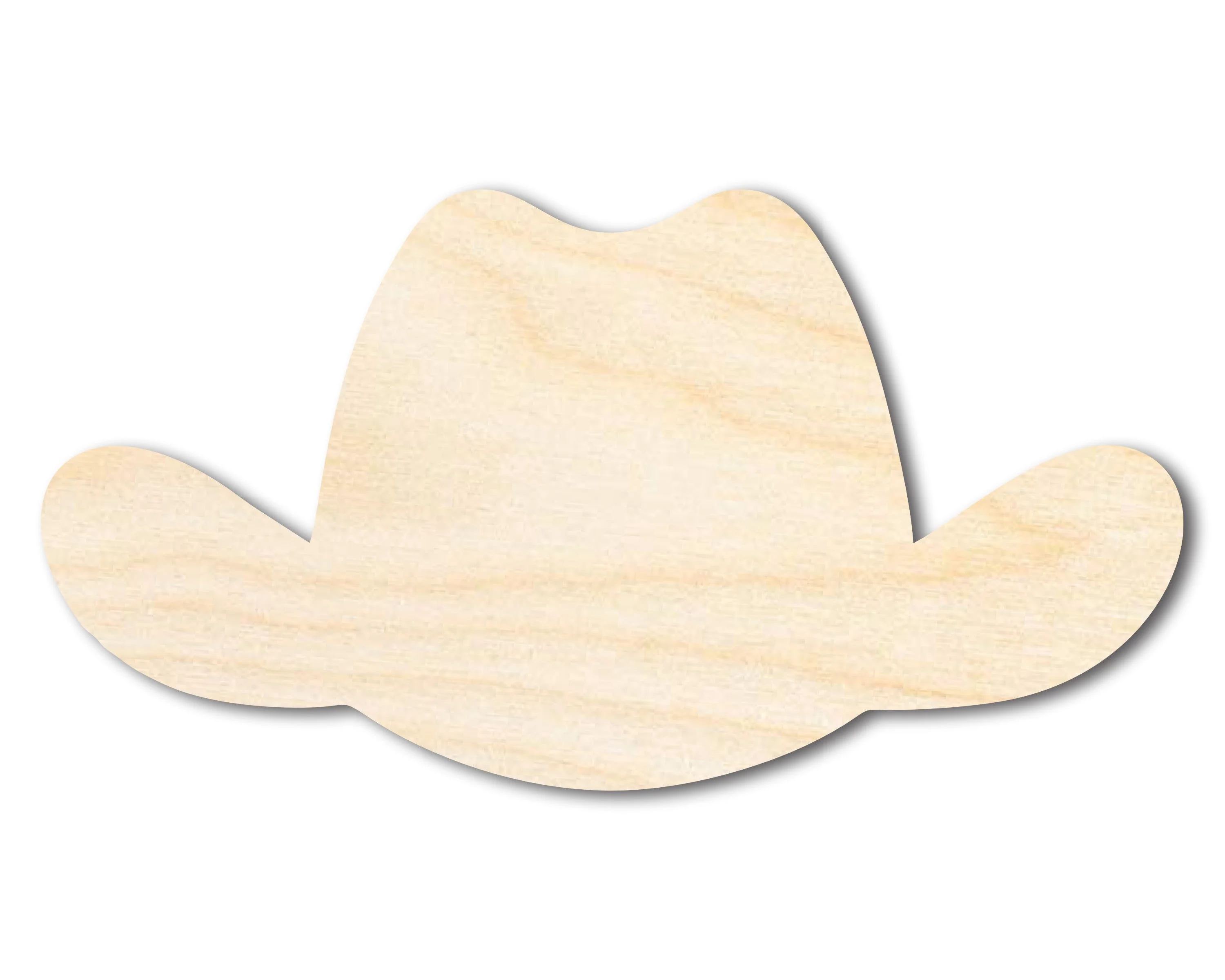 Unfinished Wood Cowboy Hat Shape | DIY Craft Cutout | up to 46" DIY
