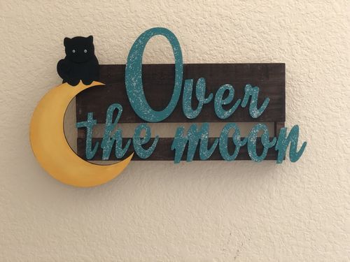 Unfinished Wood Crescent Moon Shape | DIY Celestial Night Sky Craft Cutout | Up to 36" - Image 7