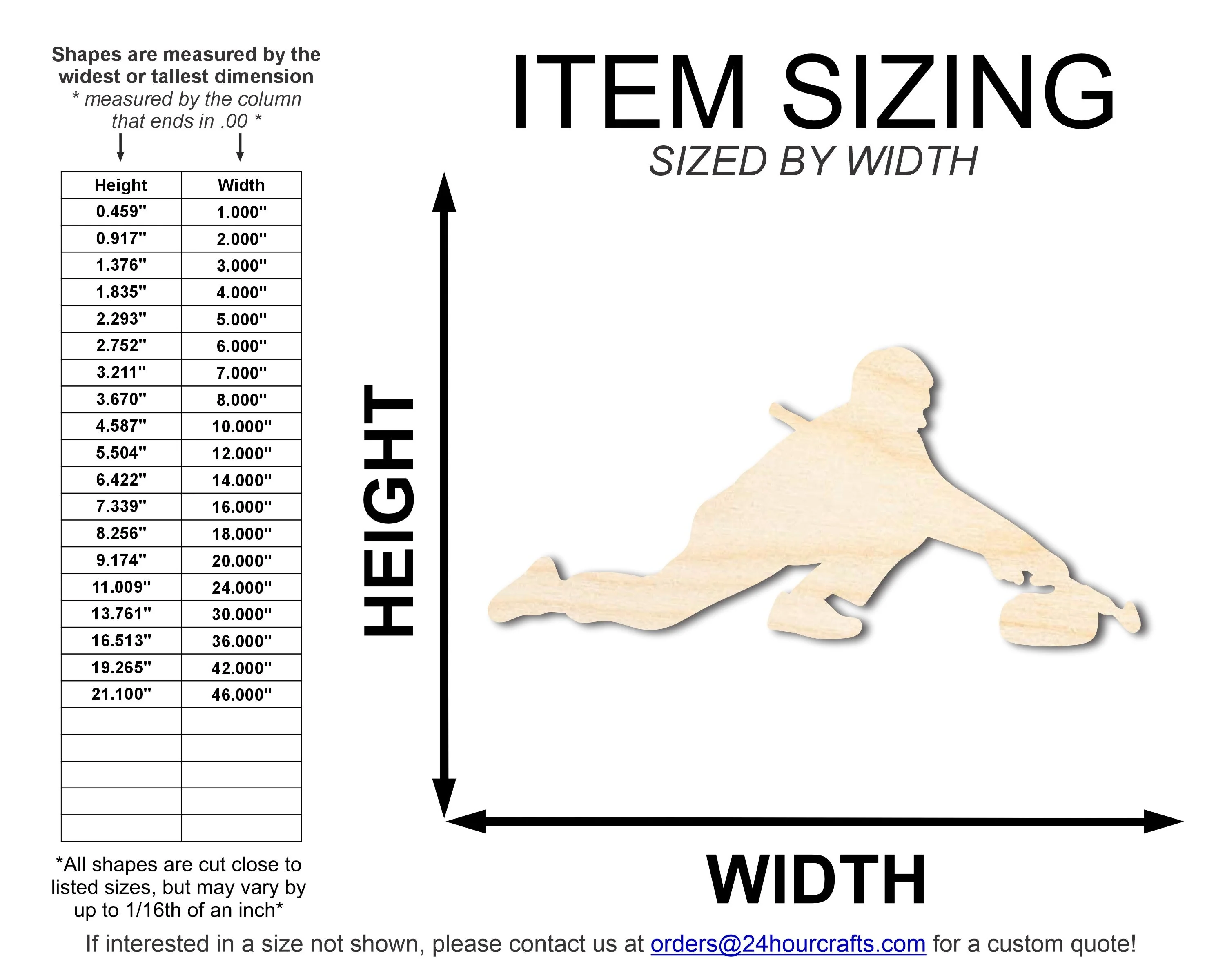 Unfinished Wood Curling Man Shape | DIY Craft Cutout | up to 46" DIY - Image 2