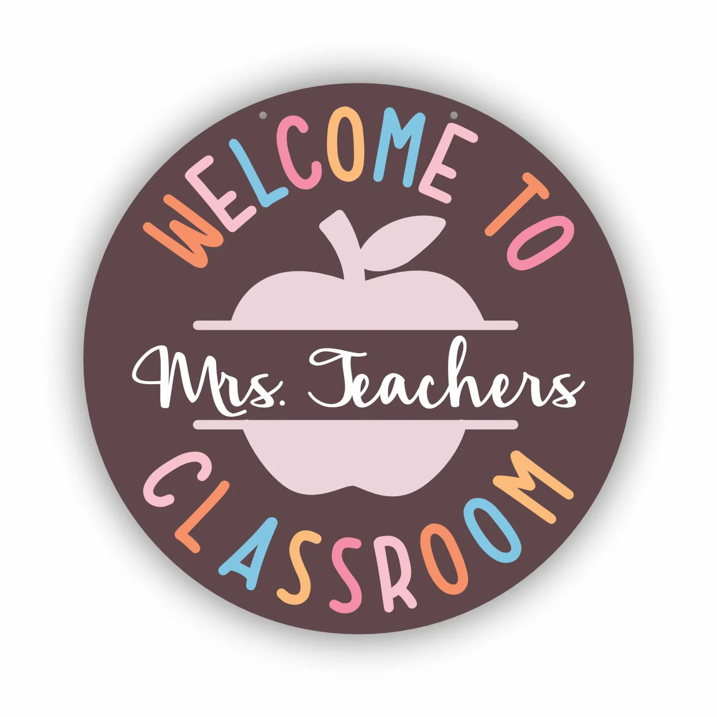 Unfinished Wood Custom Name Classroom Sign Kit | Wood Craft Cutouts | 1/4" Thick | - Image 2