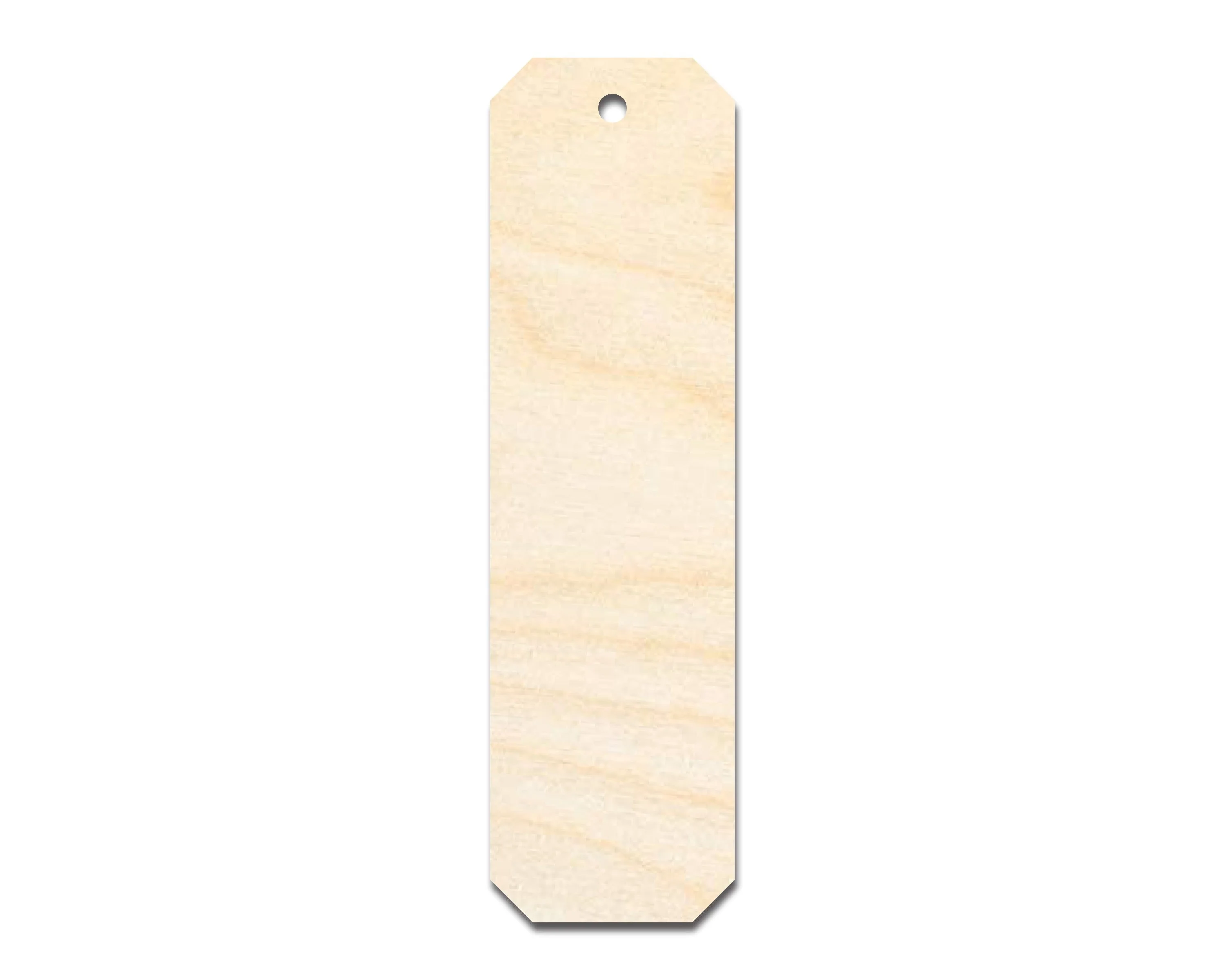 Unfinished Wood Cut Edge Bookmark Shape | DIY Craft Cutout | up to 12" DIY