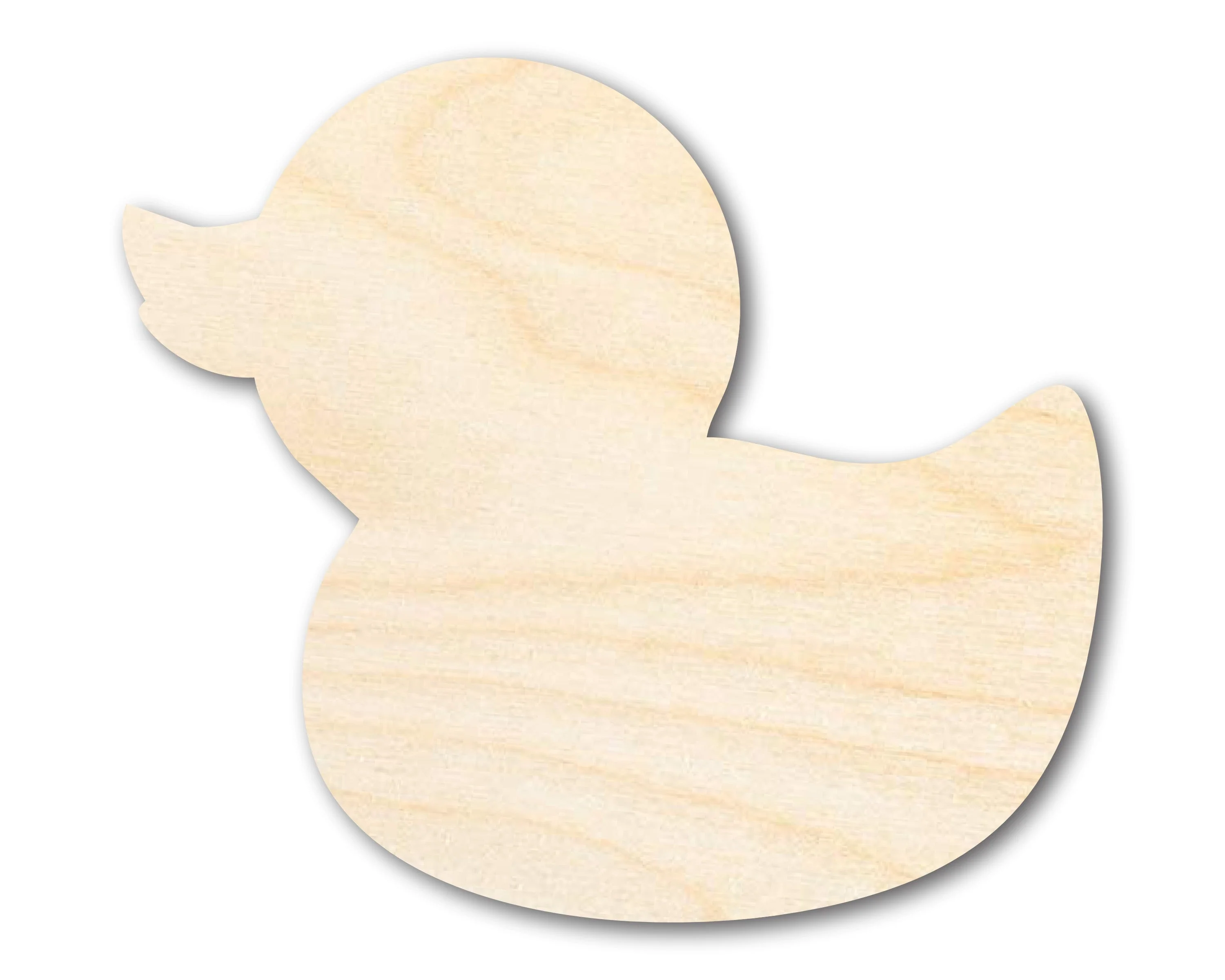 Unfinished Wood Cute Rubber Duck Shape | DIY Craft Cutout | up to 46" DIY