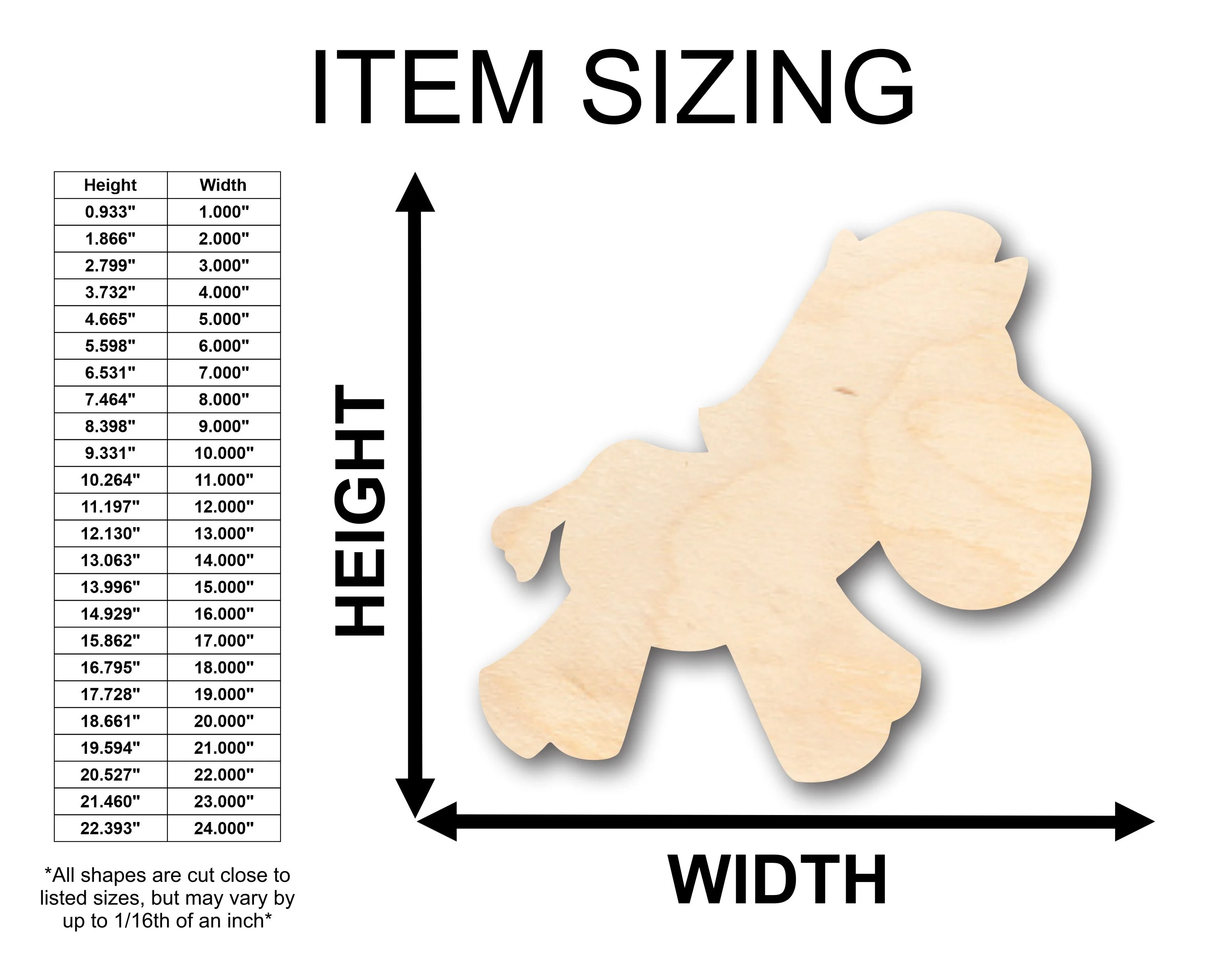 Unfinished Wood Cute Zebra Shape - Craft - up to 46" DIY - Image 2