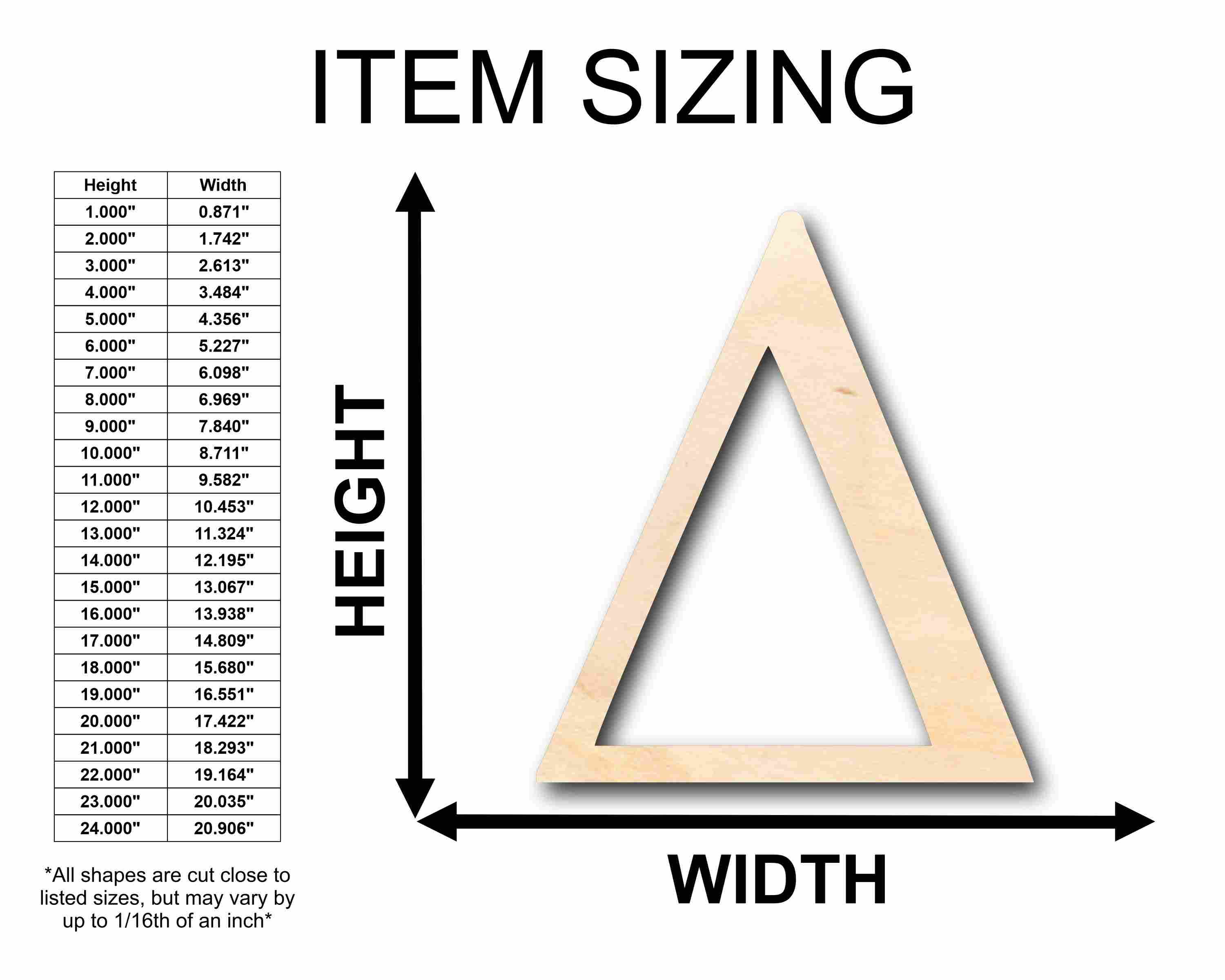 Unfinished Wood Delta Silhouette - Craft- up to 46" DIY - Image 2