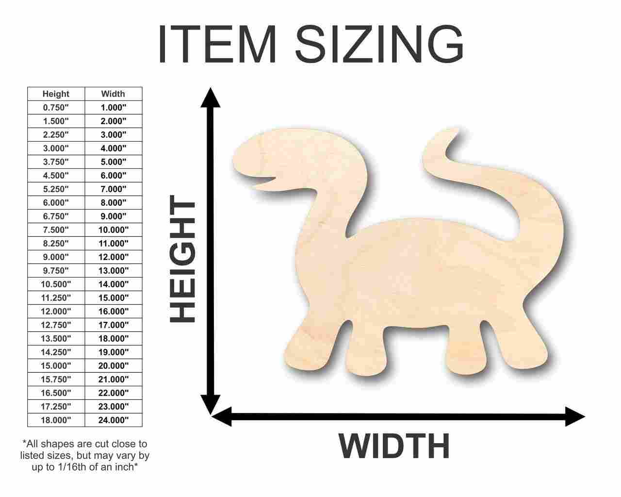 Unfinished Wood Dinosaur Shape - Craft - up to 46" DIY - Image 2