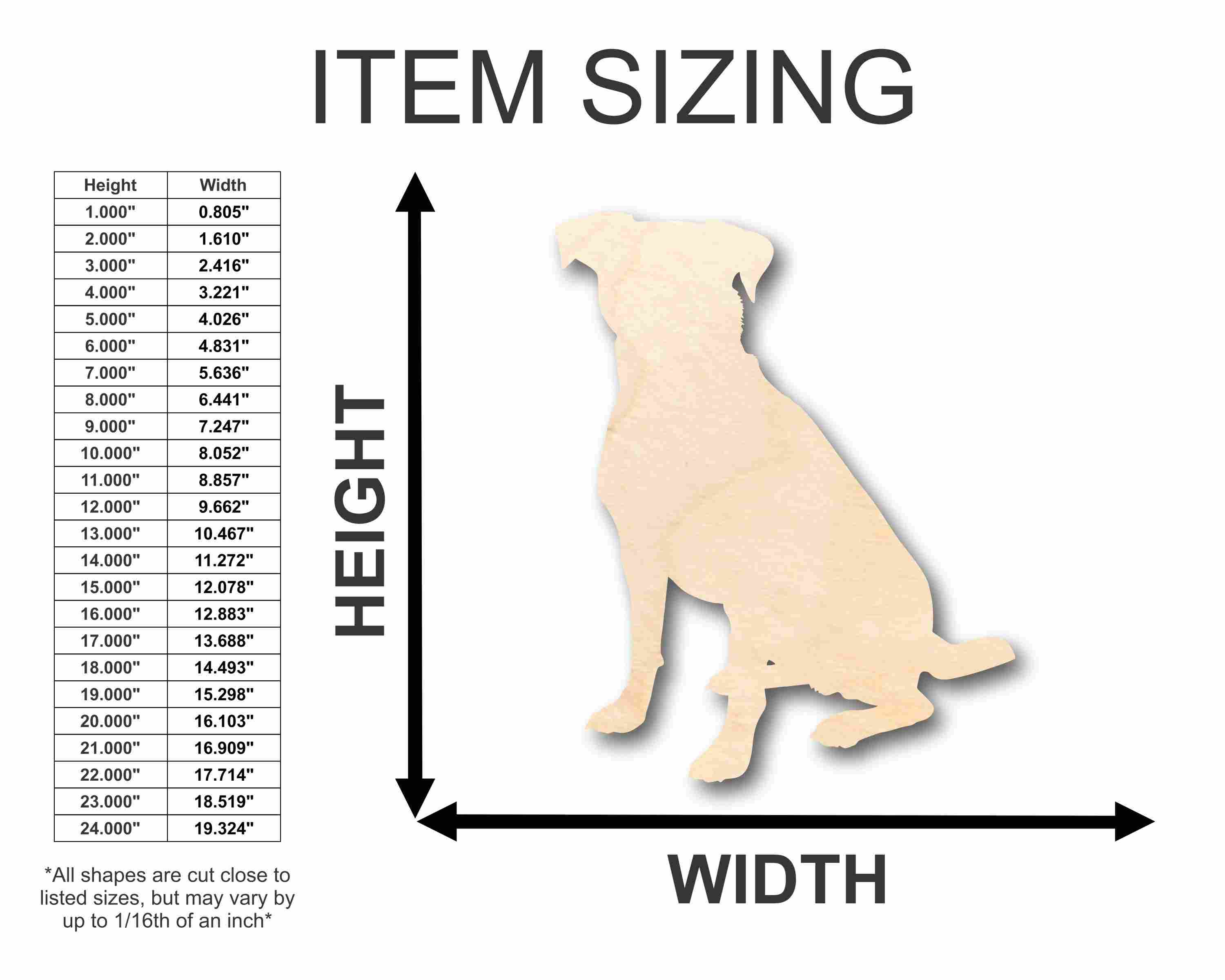 Unfinished Wood Dog Silhouette - Craft- up to 46" DIY - Image 2