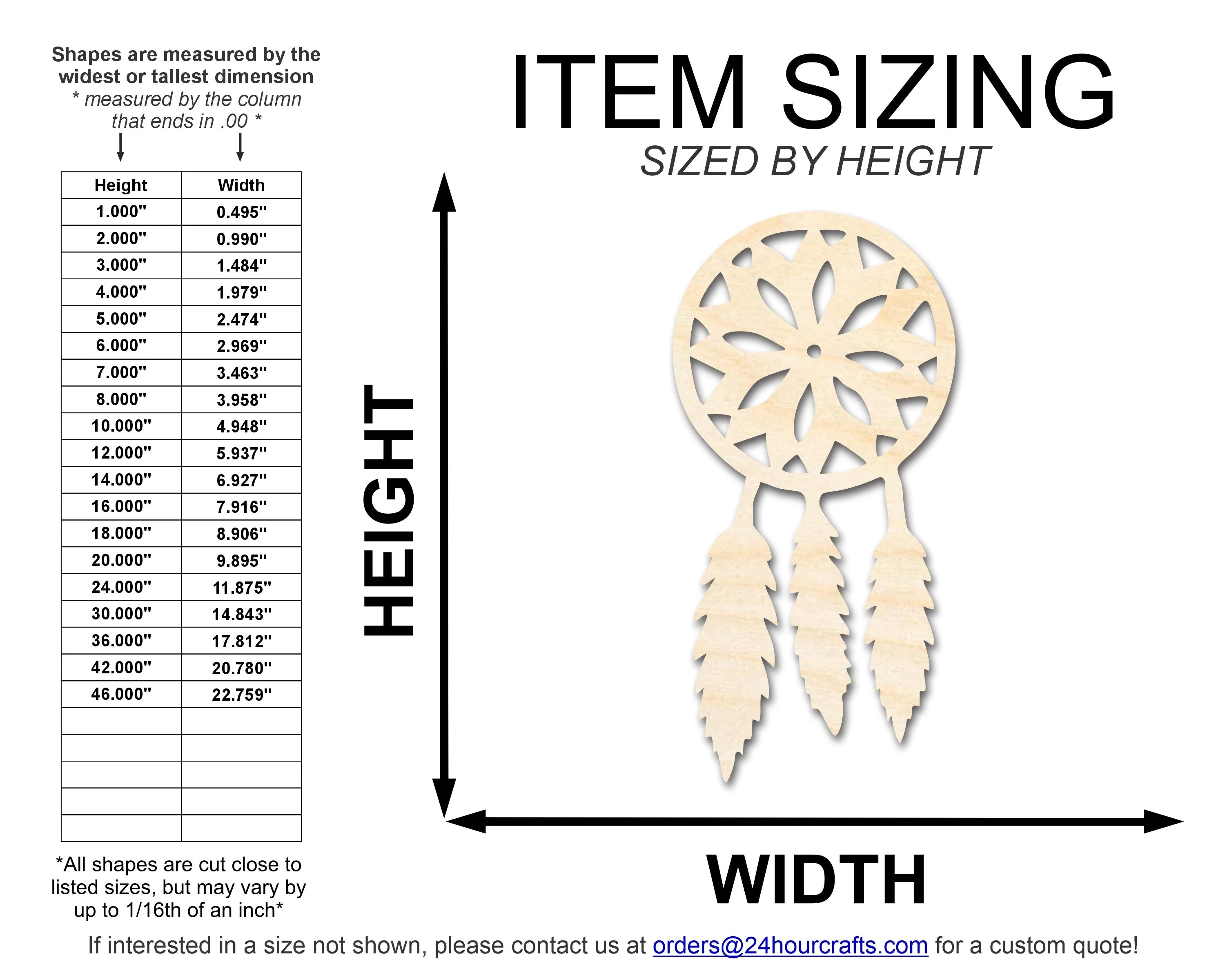 Unfinished Wood Dreamcatcher Shape | DIY Craft Cutout | up to 46" DIY - Image 2