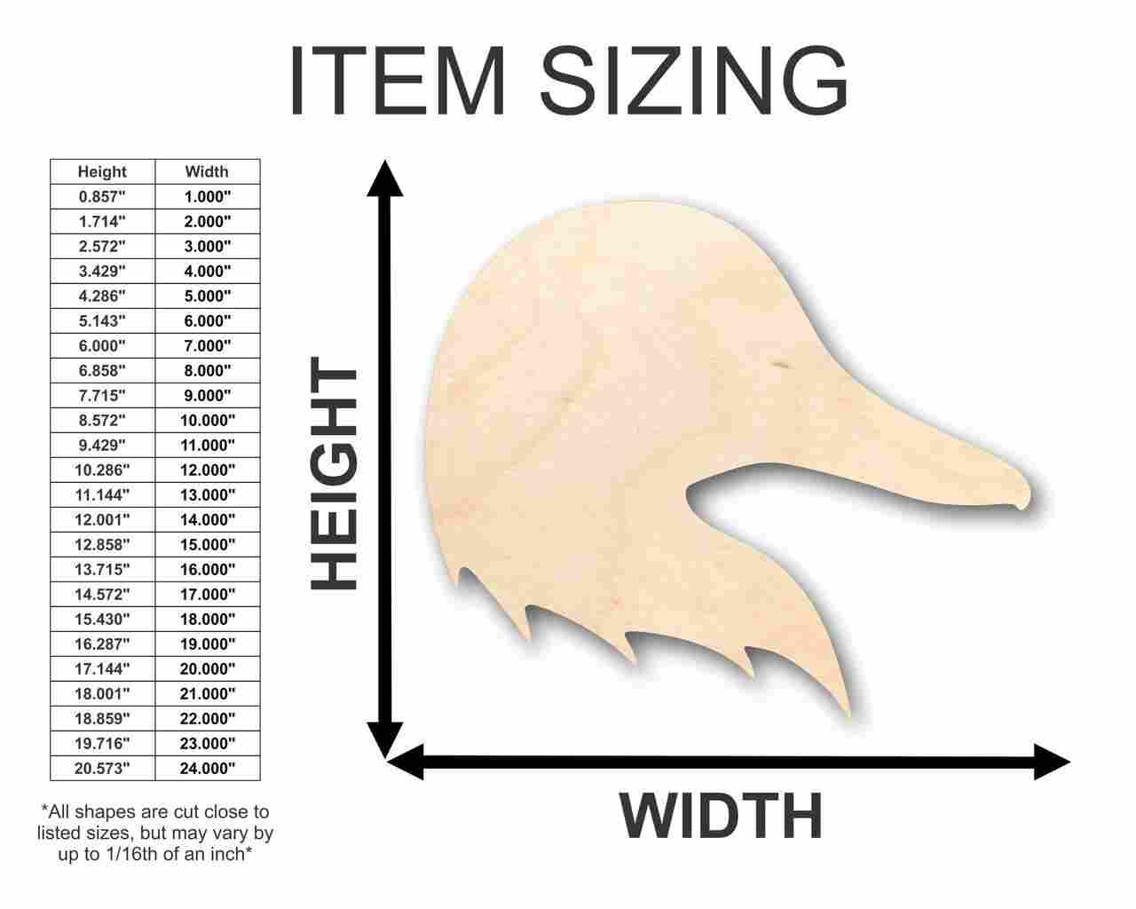 Unfinished Wood Duck Head Shape - Animal - Wildlife - Craft - up to 46" DIY - Image 2