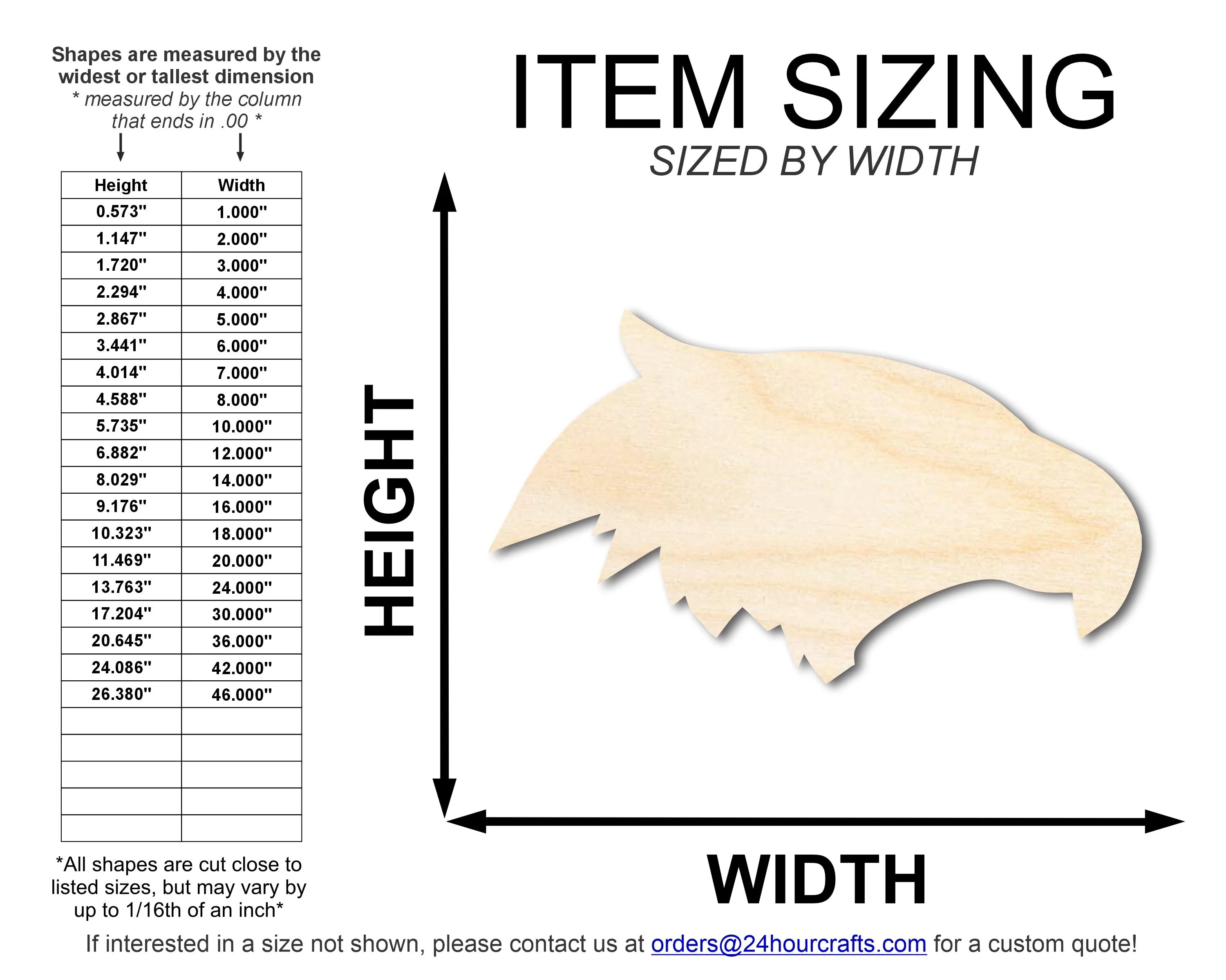 Unfinished Wood Eagle Mascot Shape | DIY Craft Cutout | up to 46" DIY - Image 2