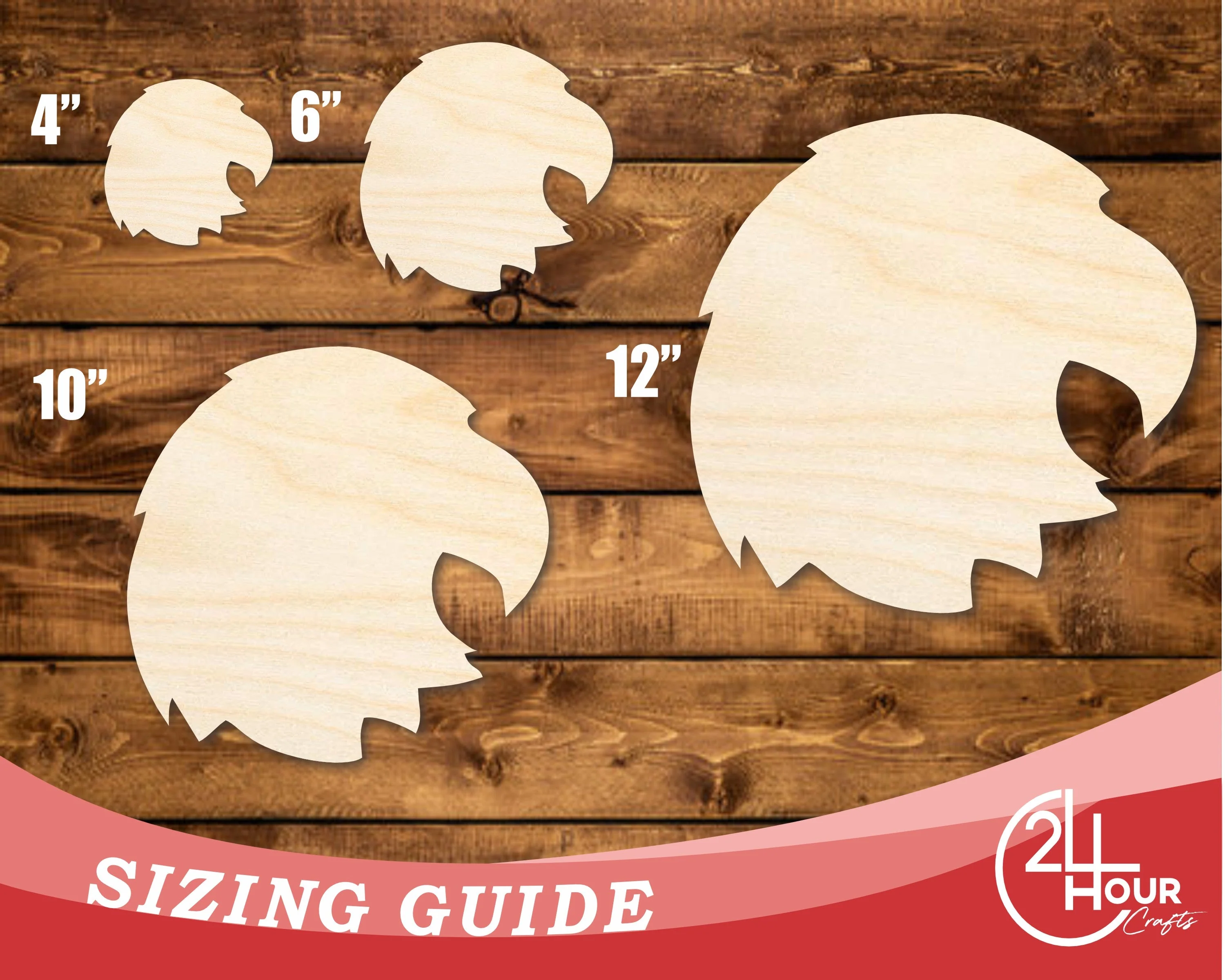 Unfinished Wood Eagle Mascot Shape | DIY Craft Cutout | up to 46" DIY - Image 3