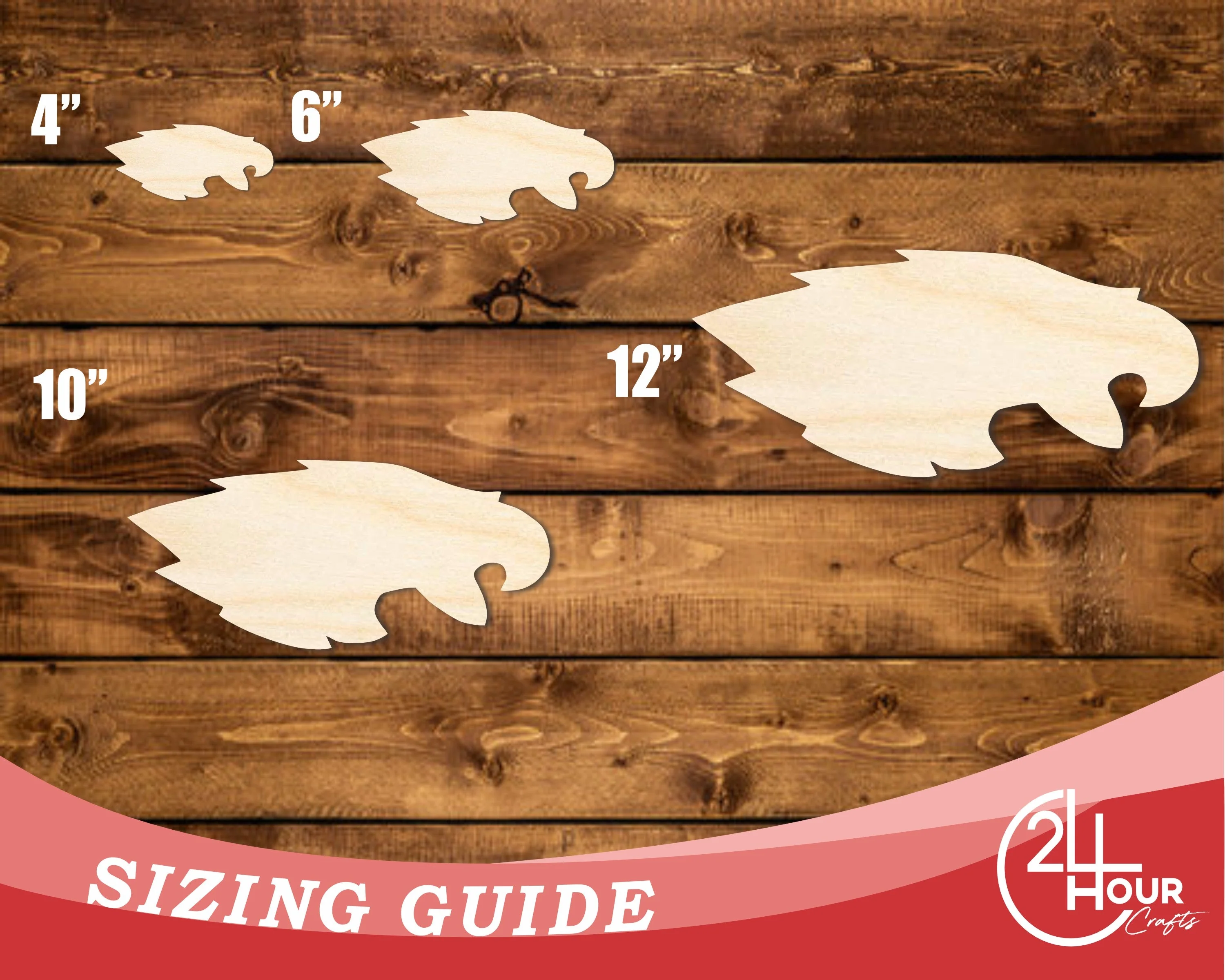 Unfinished Wood Eagle Mascot Shape | DIY Craft Cutout | up to 46" DIY - Image 3