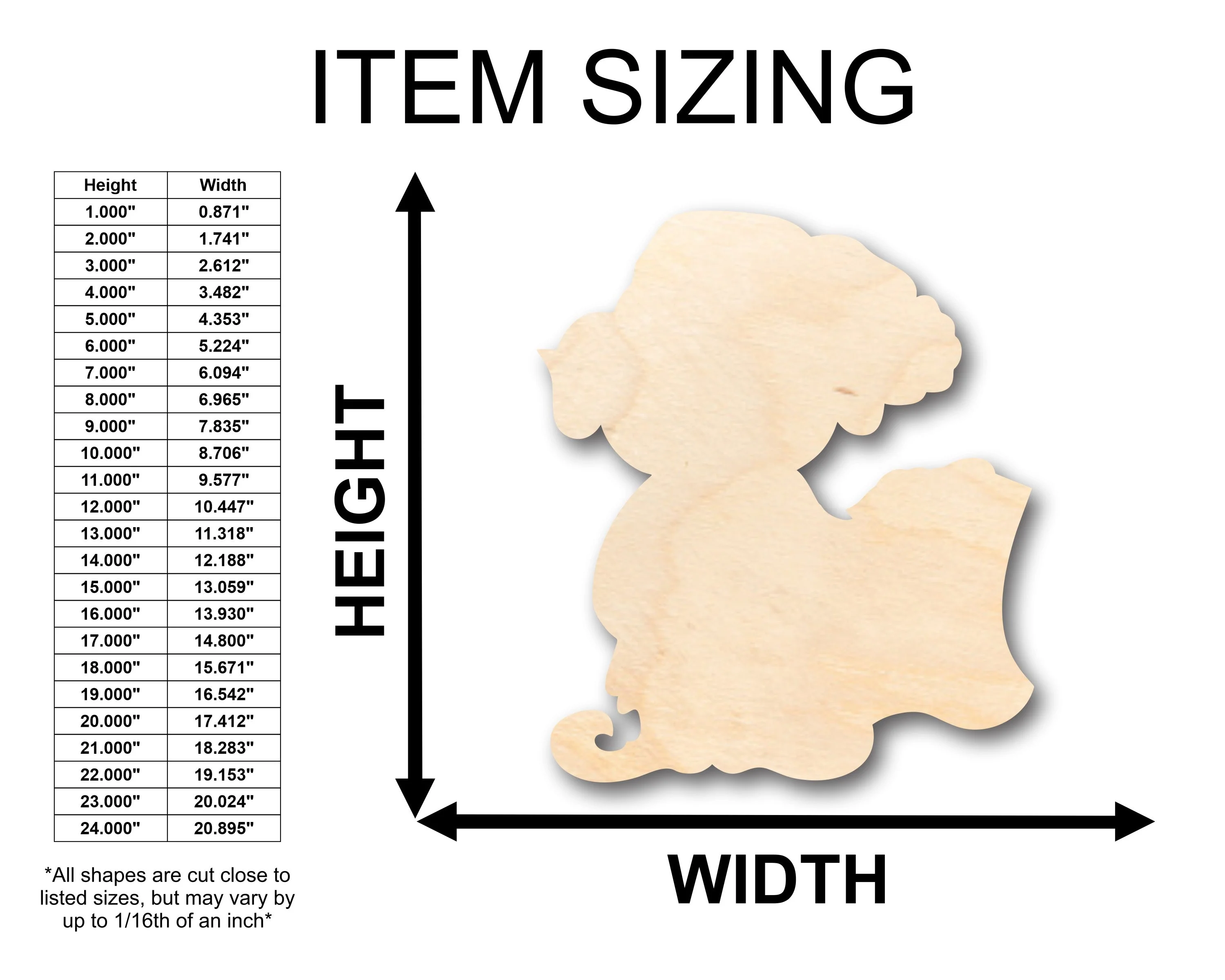 Unfinished Wood Elf Naughty Nice List Shape - Craft - up to 46" DIY - Image 2