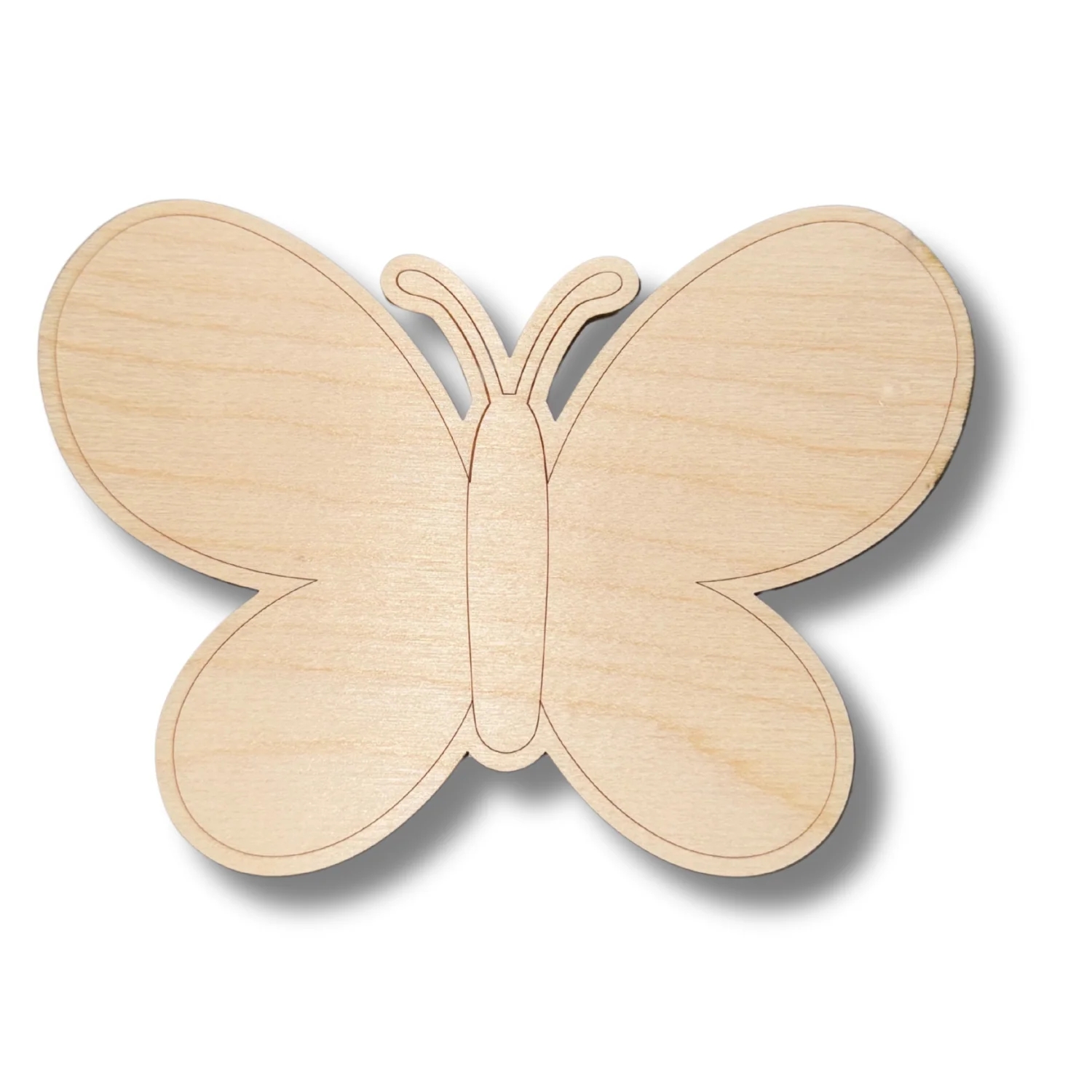 Unfinished Wood Etched Baby Butterfly Shape | Paint By Line Crafts | up to 30" DIY - Image 2