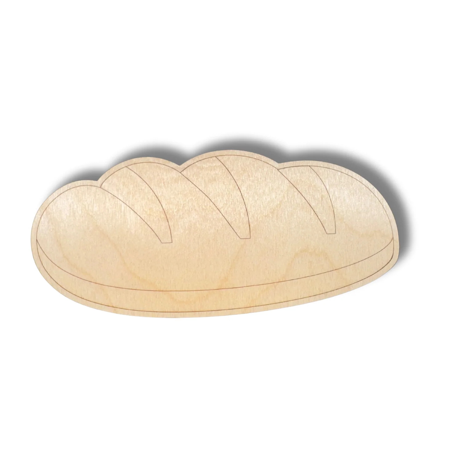 Unfinished Wood Etched Baguette Shape | Paint By Line Crafts | up to 30" DIY - Image 2