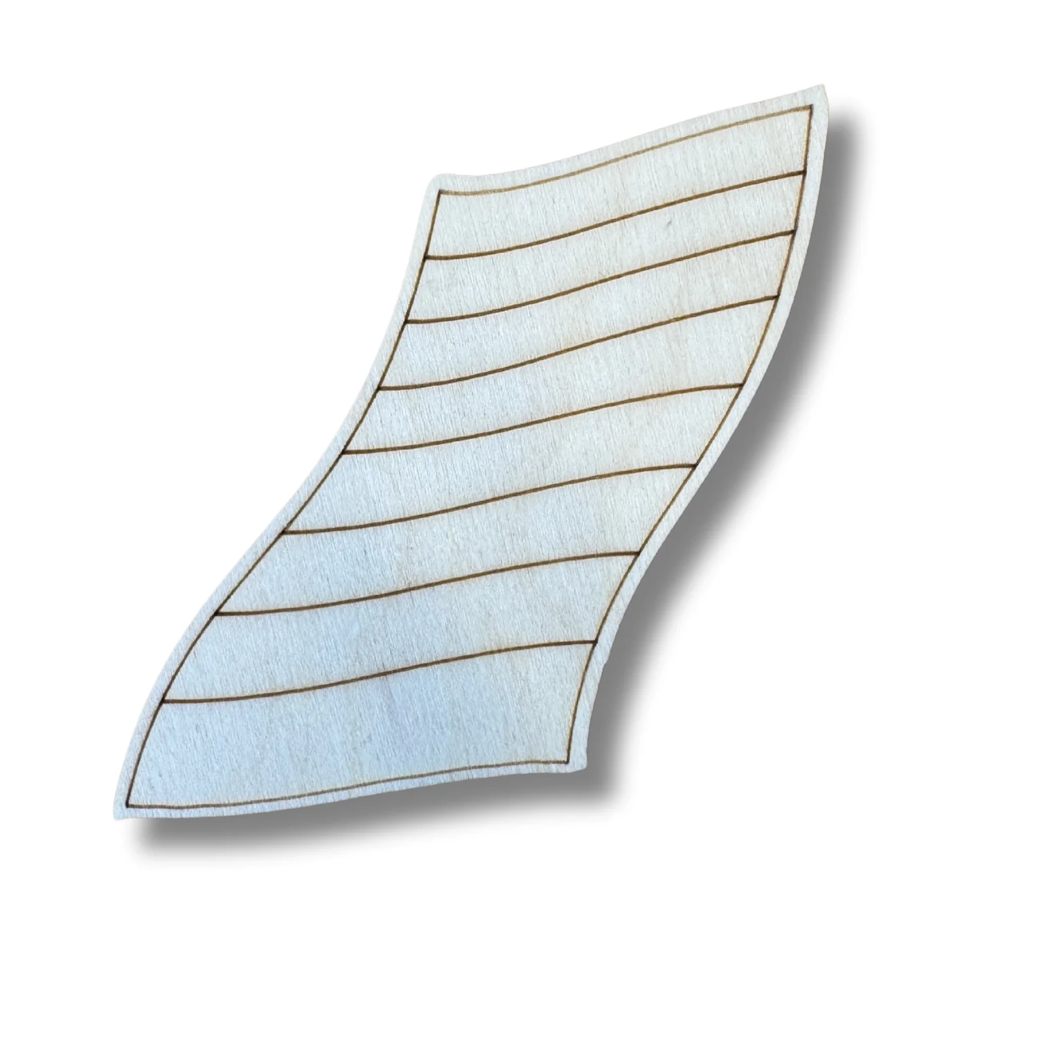 Unfinished Wood Etched Beach Towel Shape | Paint By Line Crafts | up to 30" DIY - Image 2