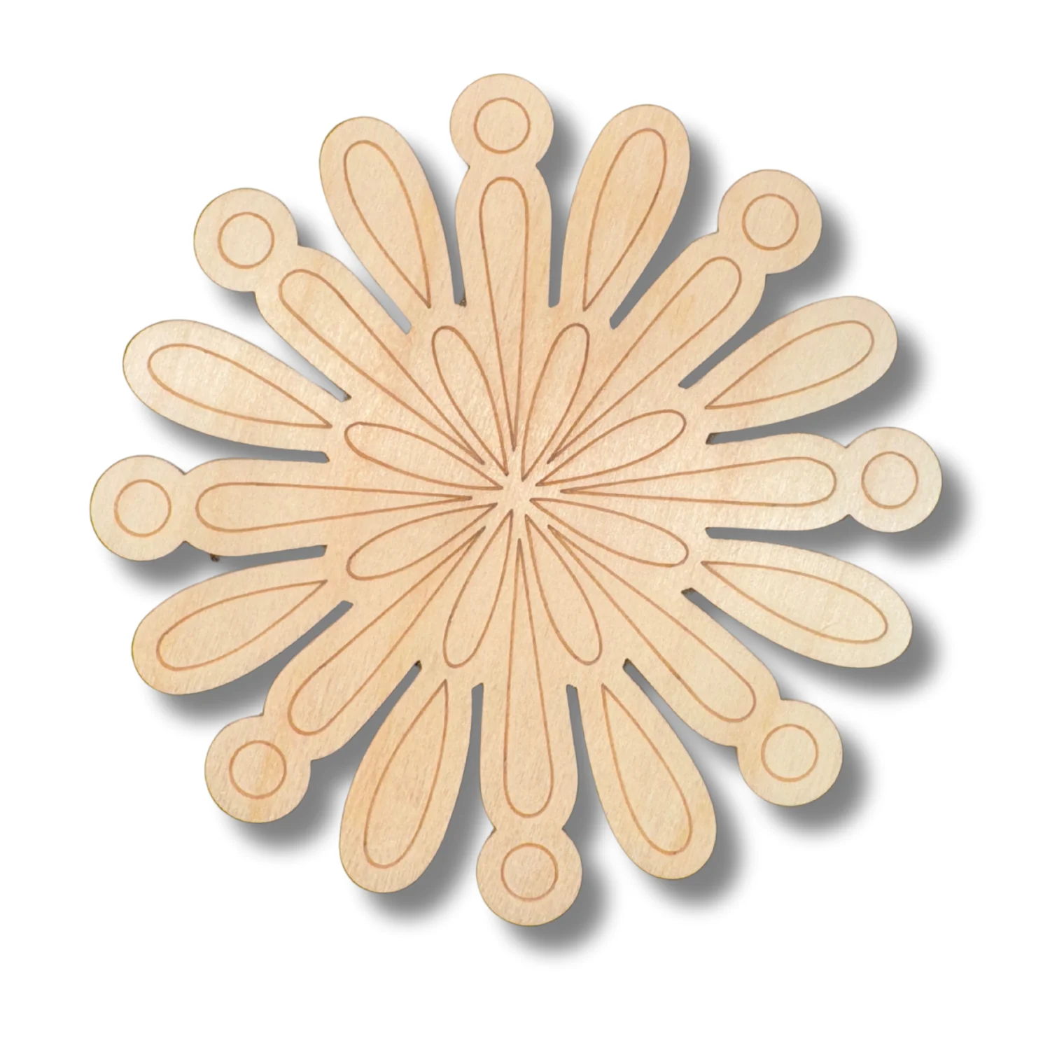 Unfinished Wood Etched Big Firework Shape | Paint By Line Crafts | up to 30" DIY - Image 2
