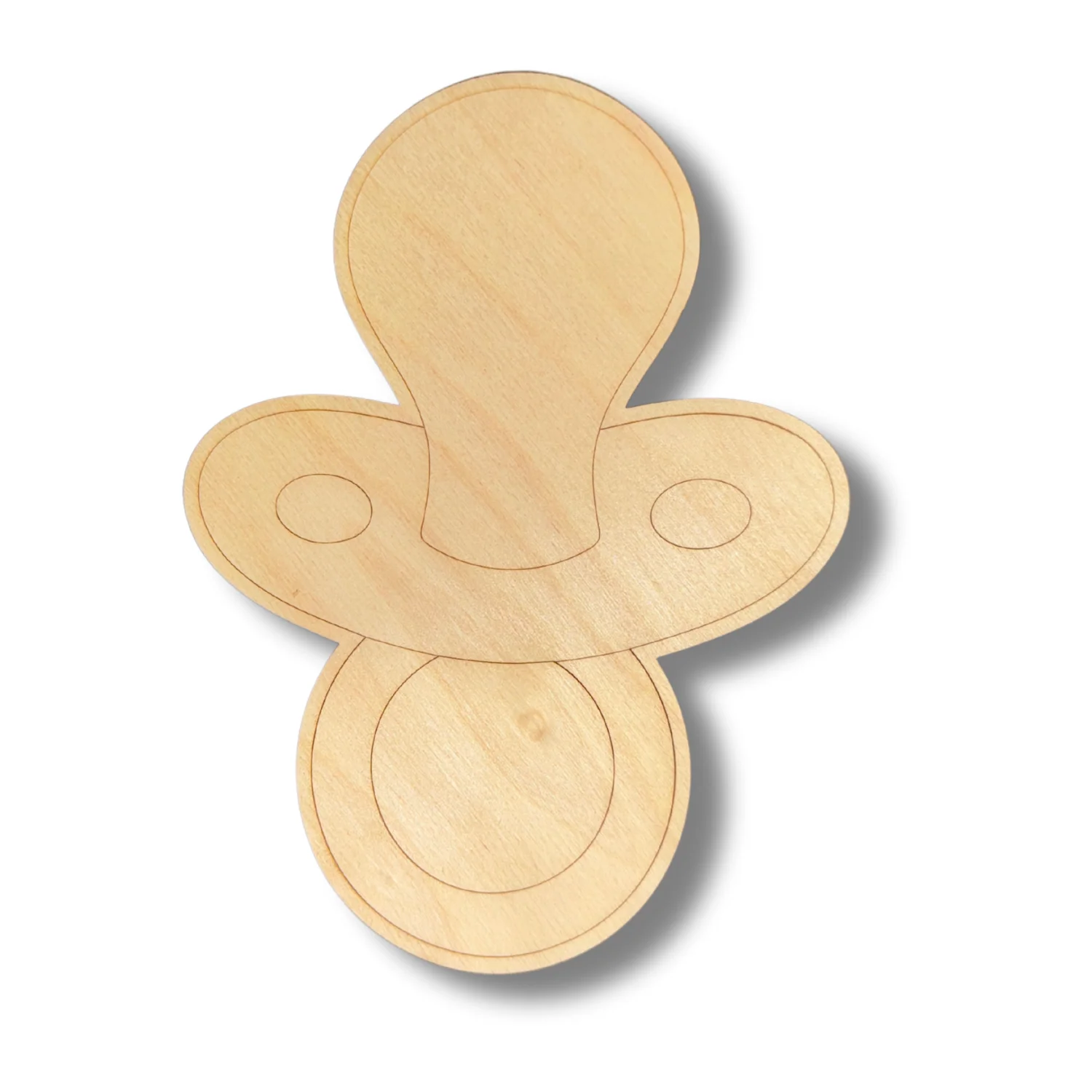 Unfinished Wood Etched Binky Shape | Paint By Line Crafts | up to 30" DIY - Image 2