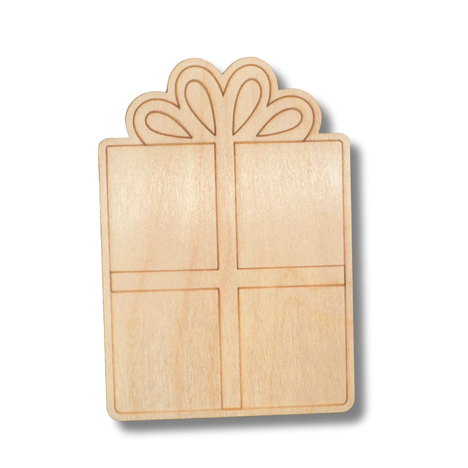 Unfinished Wood Etched Birthday Gift Shape | Paint By Line Crafts | up to 30" DIY - Image 2