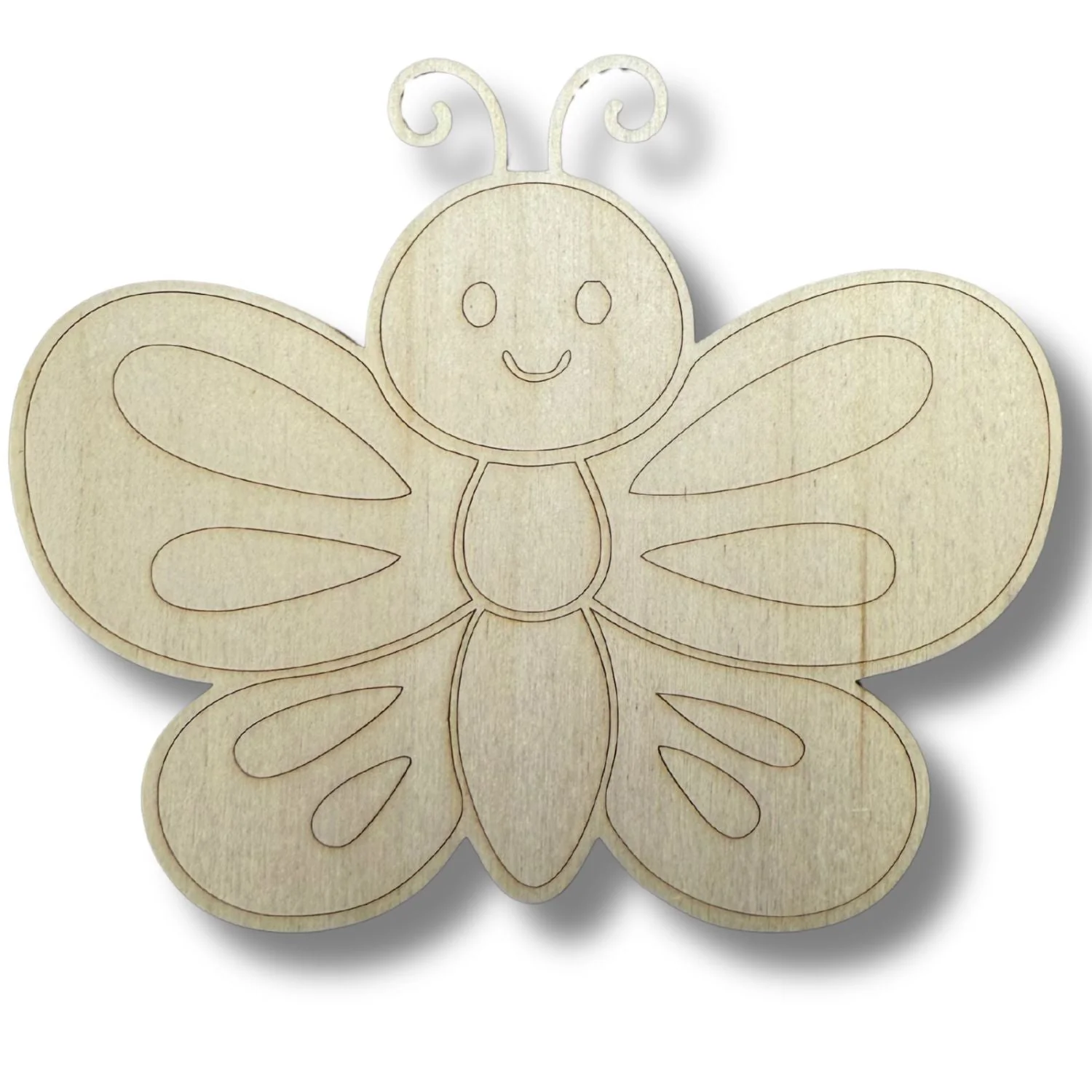 Unfinished Wood Etched Butterfly Shape | Paint By Line Crafts | up to 30" DIY - Image 2