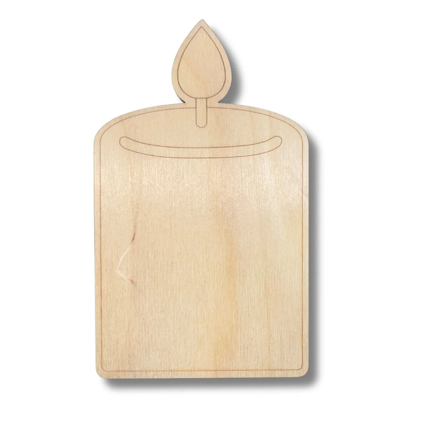 Unfinished Wood Etched Candle Shape | Paint By Line Crafts | up to 30" DIY - Image 2