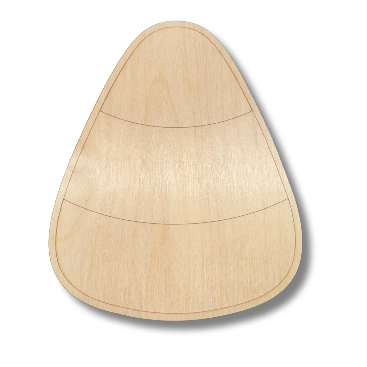 Unfinished Wood Etched Candy Corn Shape | Paint By Line Crafts | up to 30" DIY - Image 2