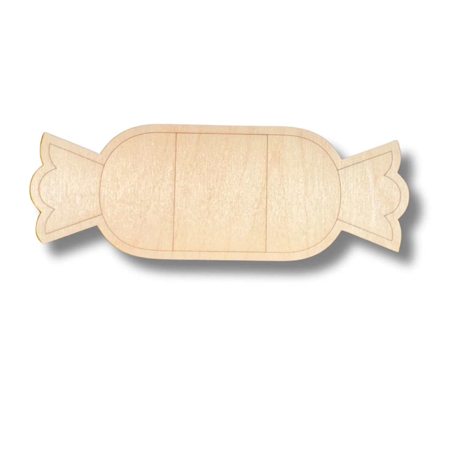 Unfinished Wood Etched Candy Shape | Paint By Line Crafts | up to 30" DIY - Image 2