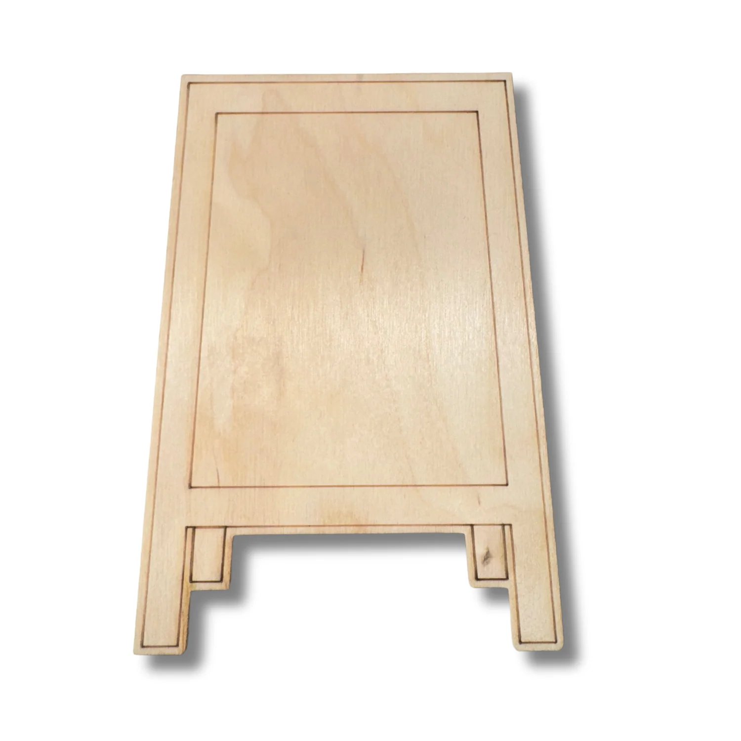 Unfinished Wood Etched Chalk Easel Shape | Paint By Line Crafts | up to 30" DIY - Image 2