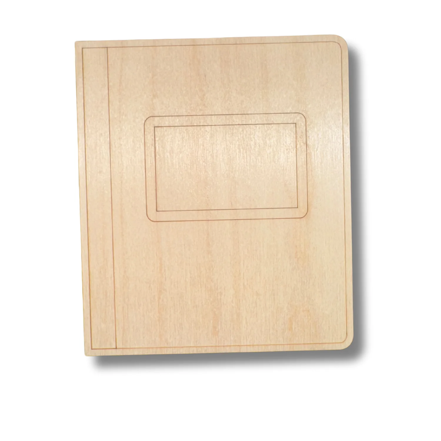 Unfinished Wood Etched Composition Notebook Shape | Paint By Line Crafts | up to 30" DIY - Image 2