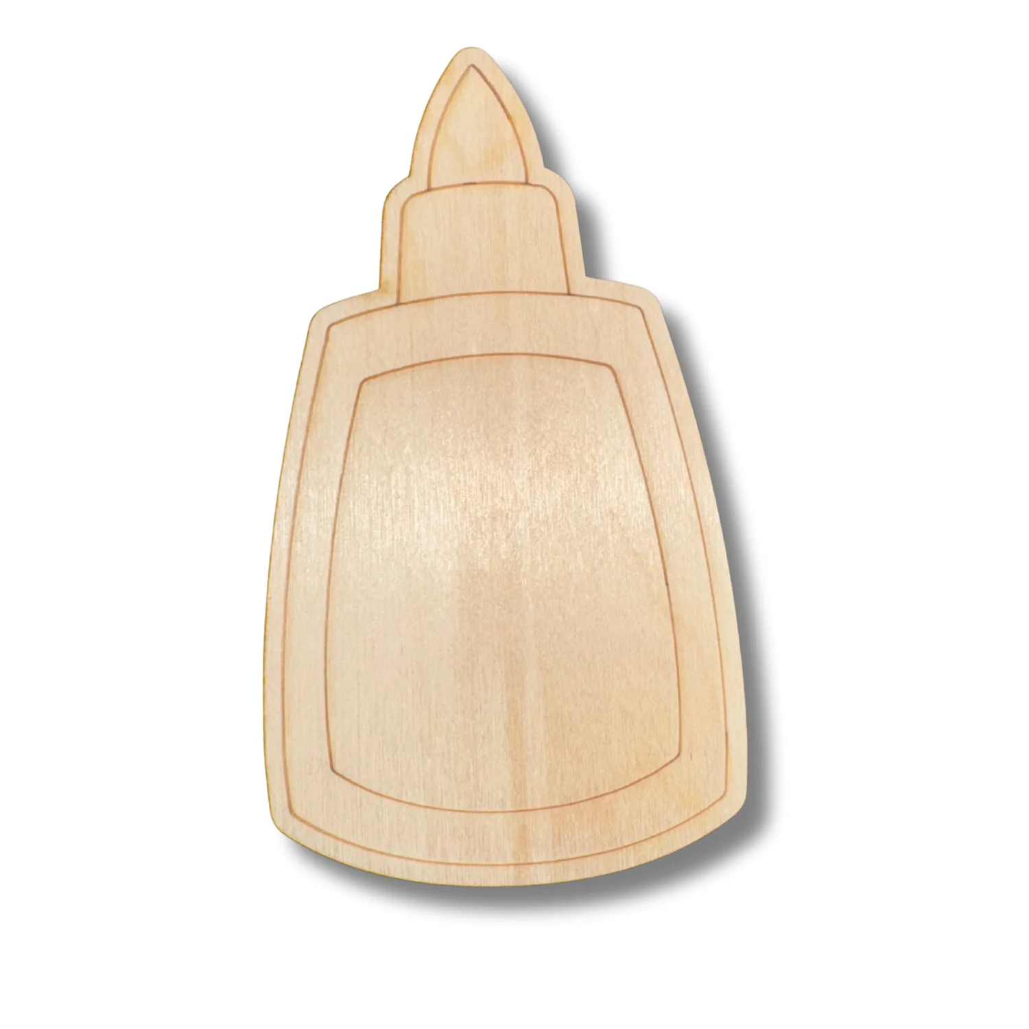 Unfinished Wood Etched Crafty Glue Shape | Paint By Line Crafts | up to 30" DIY - Image 2