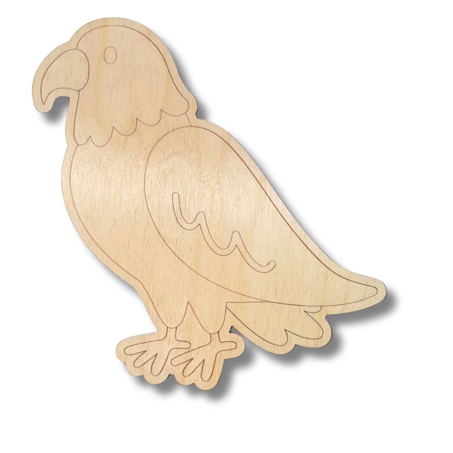 Unfinished Wood Etched Eagle Shape | Paint By Line Crafts | up to 30" DIY - Image 2