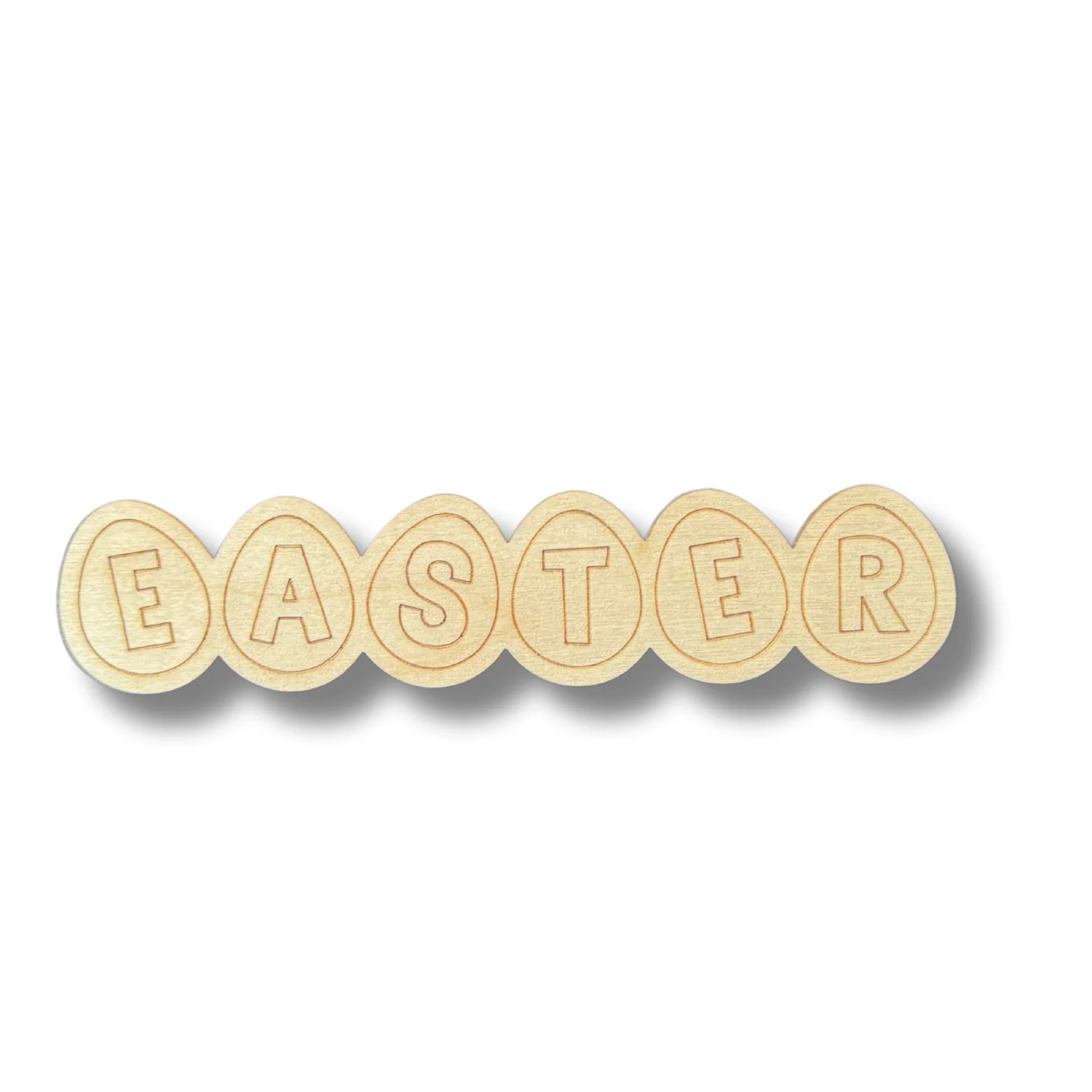 Unfinished Wood Etched Easter Eggs Shape | Paint By Line Crafts | up to 30" DIY - Image 2