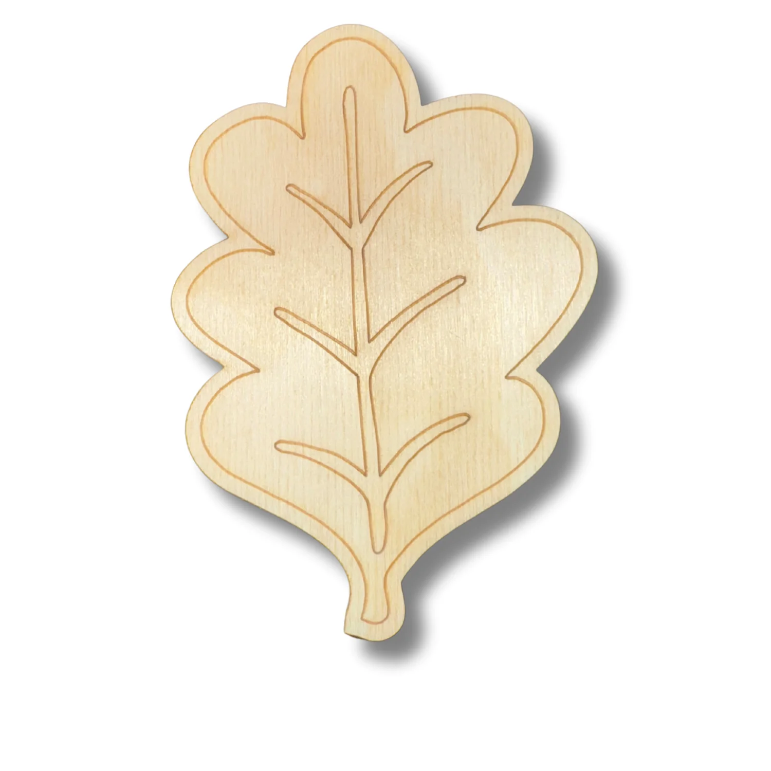 Unfinished Wood Etched Fall Leaf Shape | Paint By Line Crafts | up to 30" DIY - Image 2