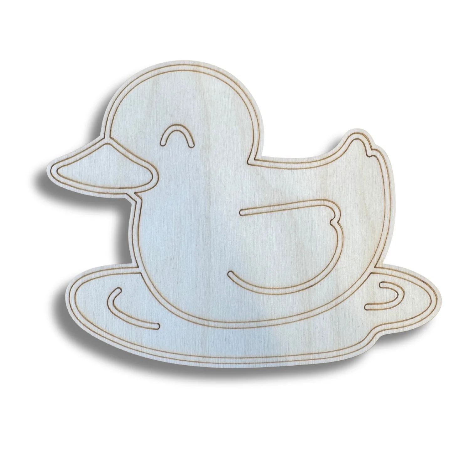 Unfinished Wood Etched Farm Duck Shape | Paint By Line Crafts | up to 30" DIY - Image 2