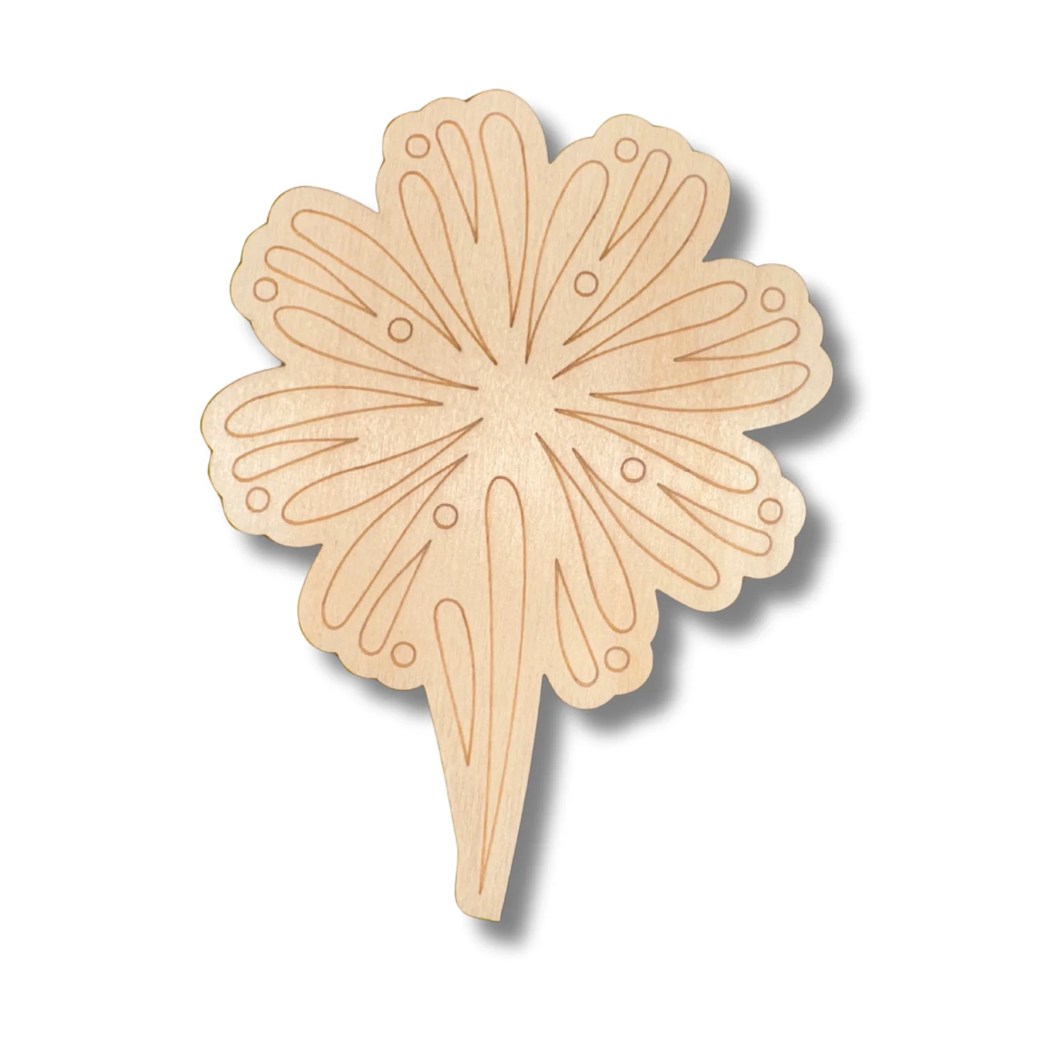 Unfinished Wood Etched Firework Shape | Paint By Line Crafts | up to 30" DIY - Image 2