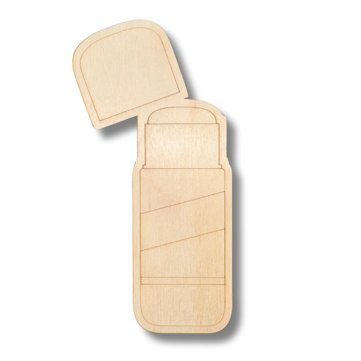 Unfinished Wood Etched Glue Stick Shape | Paint By Line Crafts | up to 30" DIY - Image 2