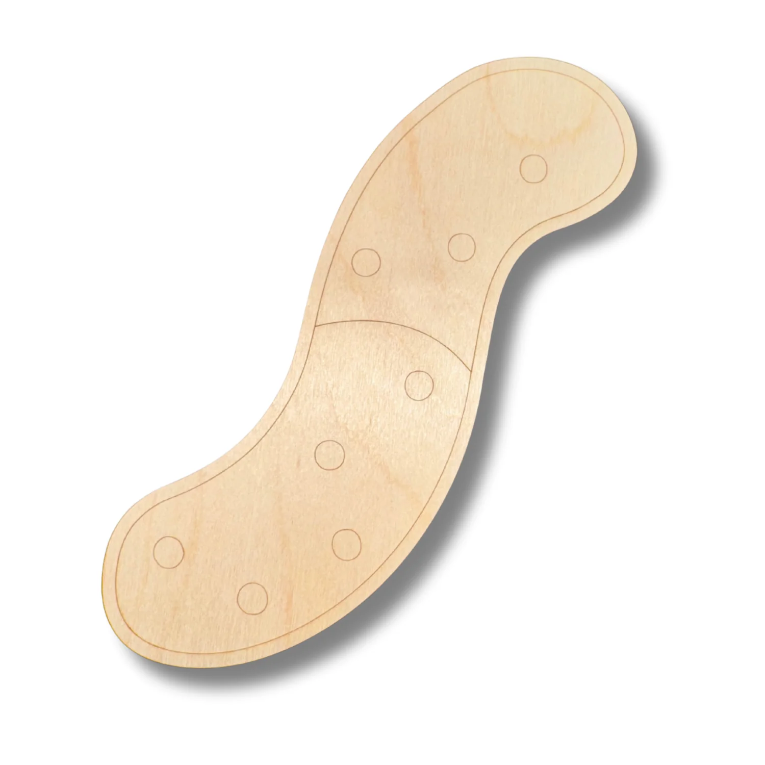 Unfinished Wood Etched Gummy Worm Shape | Paint By Line Crafts | up to 30" DIY - Image 2