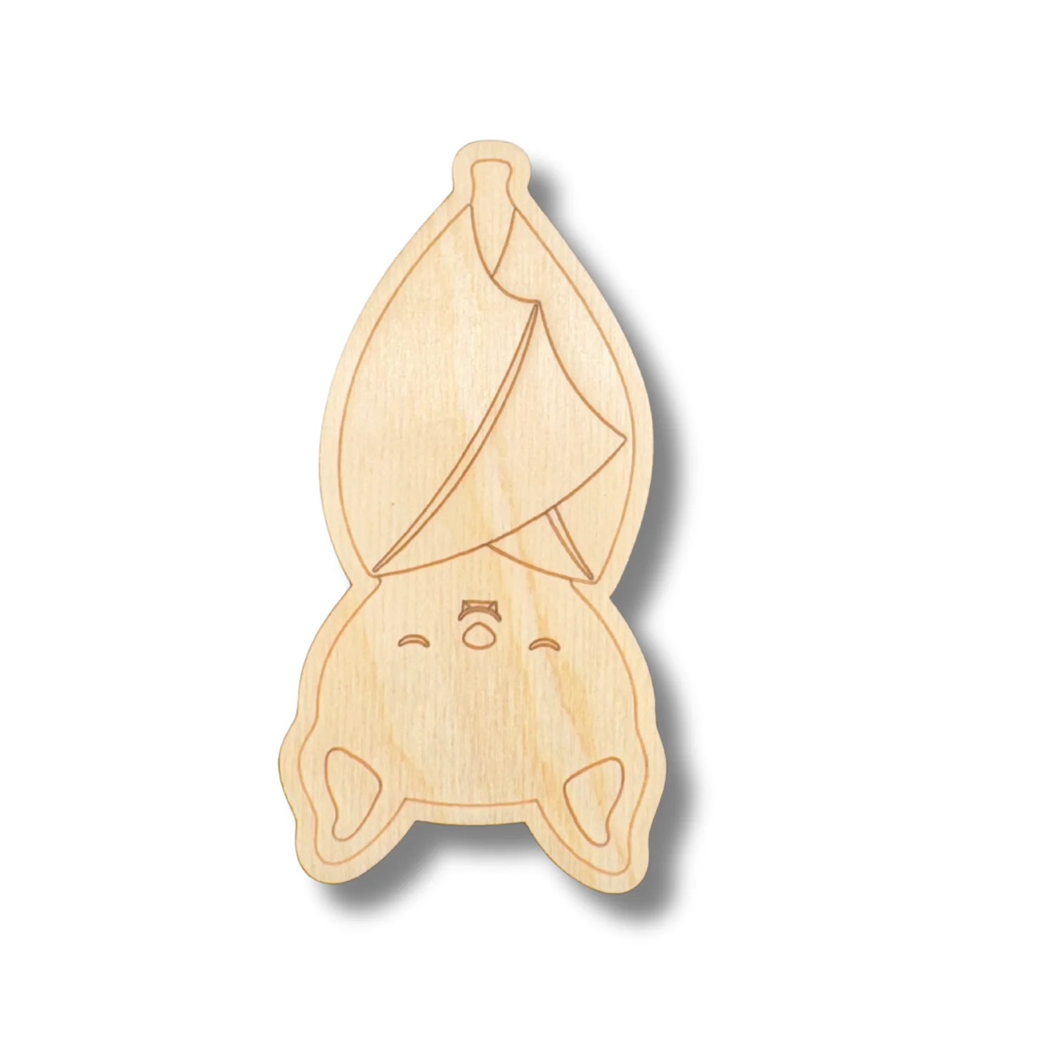 Unfinished Wood Etched Hanging Bat Shape | Paint By Line Crafts | up to 30" DIY - Image 2