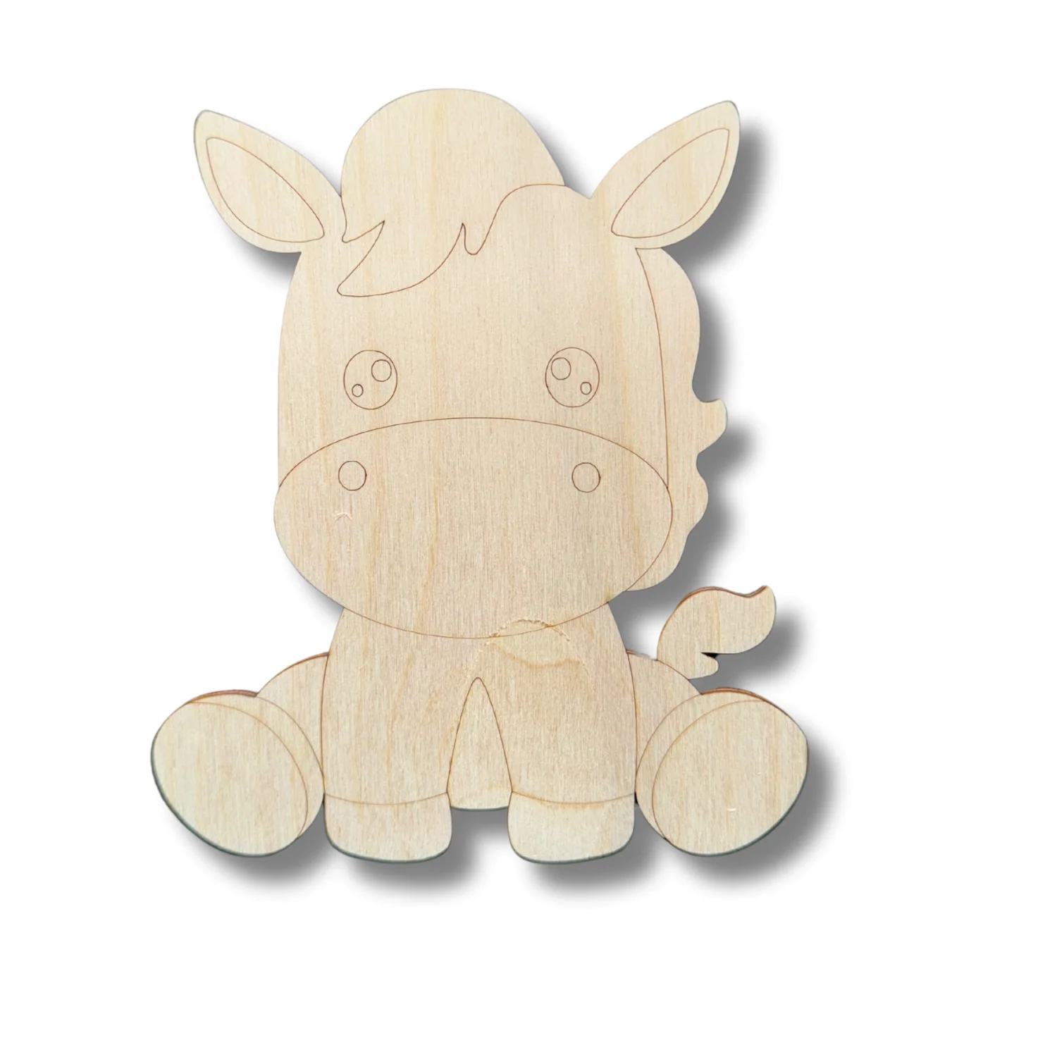 Unfinished Wood Etched Horse Shape | Paint By Line Crafts | up to 30" DIY - Image 2
