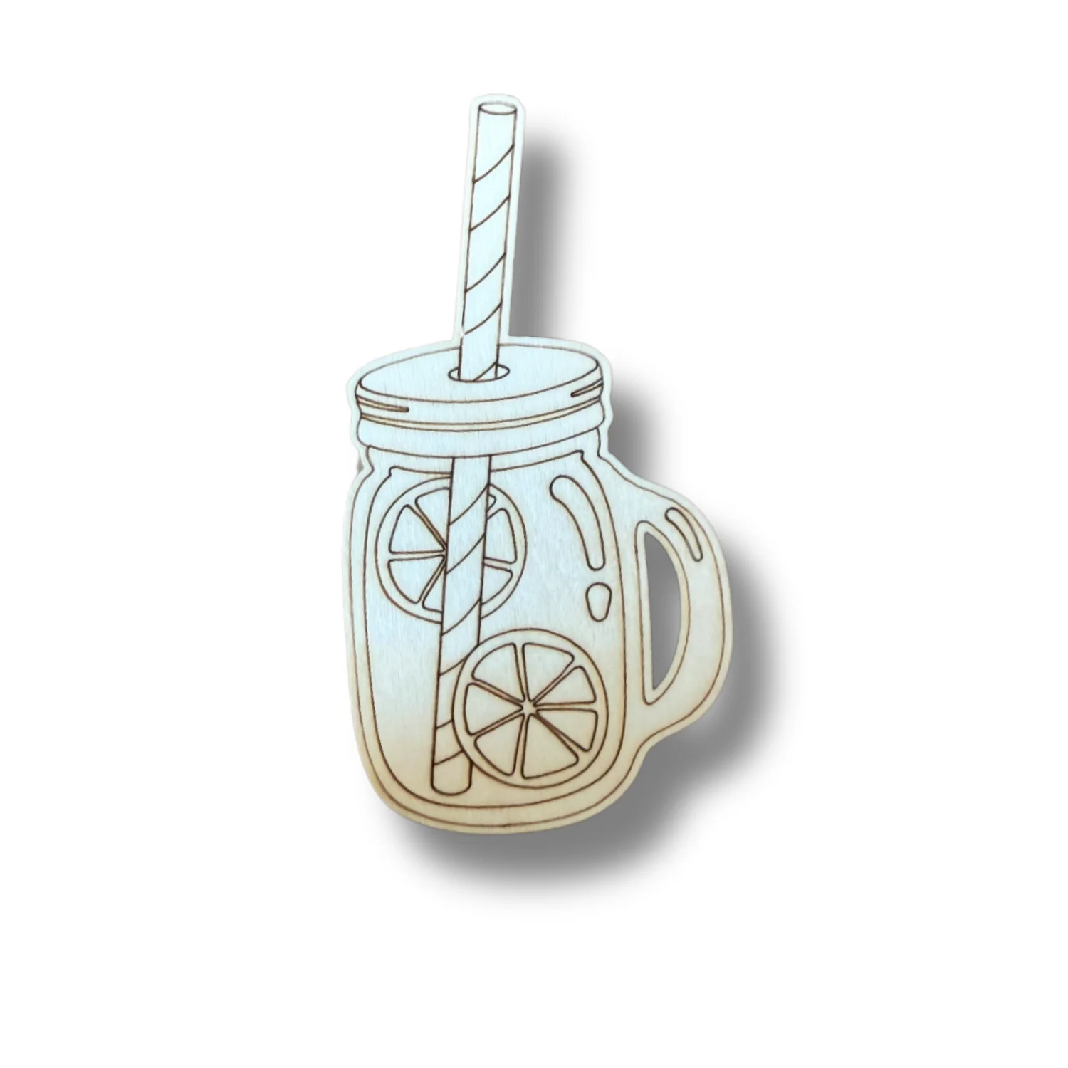 Unfinished Wood Etched Iced Beverage Shape | Paint By Line Crafts | up to 30" DIY - Image 2