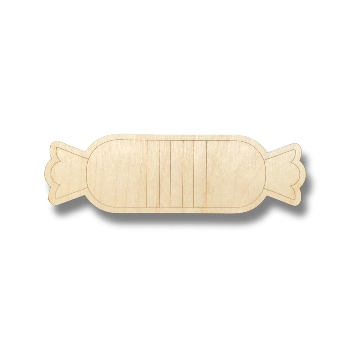 Unfinished Wood Etched Long Candy Shape | Paint By Line Crafts | up to 30" DIY - Image 2
