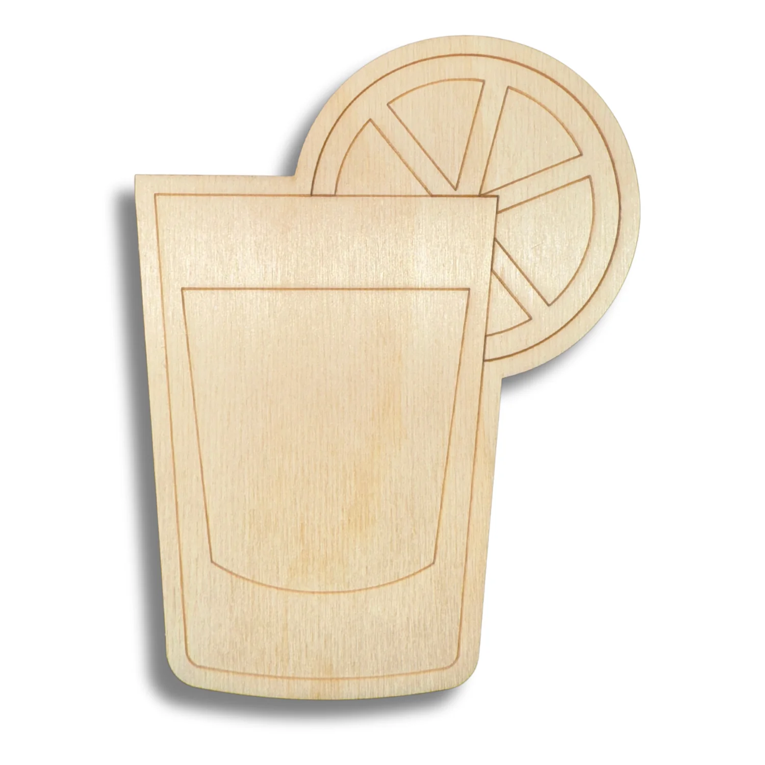 Unfinished Wood Etched Margarita Shape | Paint By Line Crafts | up to 30" DIY - Image 2