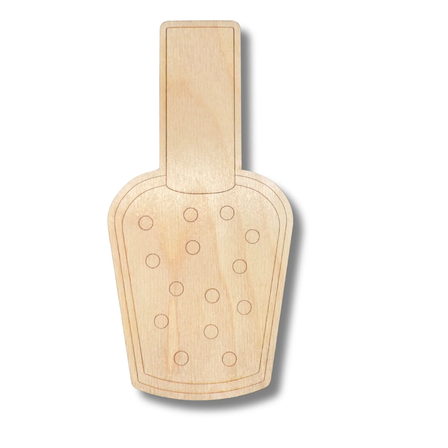 Unfinished Wood Etched Nail Polish Shape | Paint By Line Crafts | up to 30" DIY - Image 2