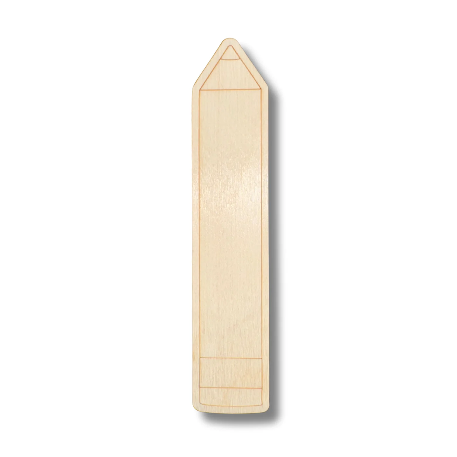 Unfinished Wood Etched Pencil Shape | Paint By Line Crafts | up to 30" DIY - Image 2
