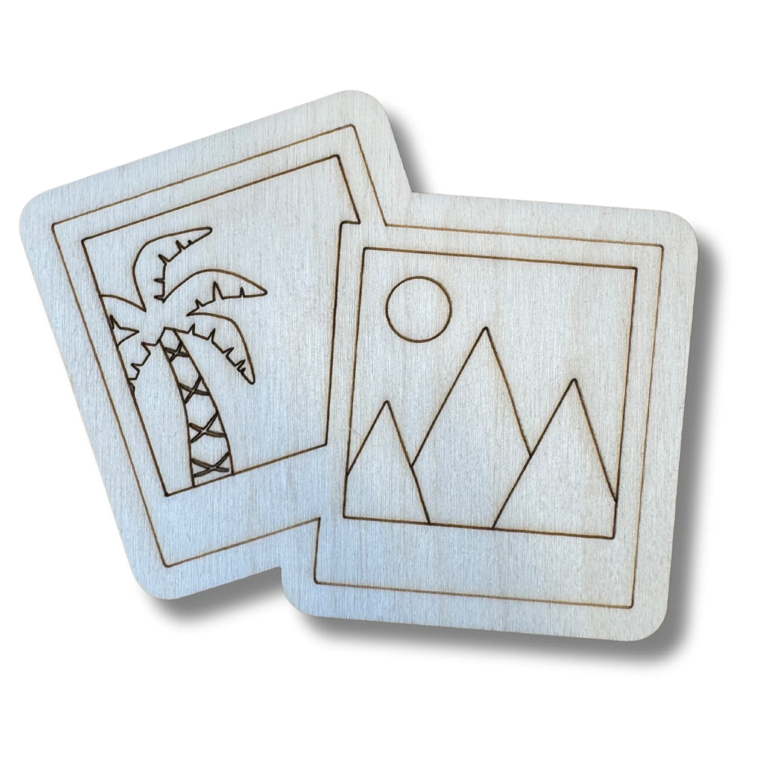Unfinished Wood Etched Picture Shape | Paint By Line Crafts | up to 30" DIY - Image 2