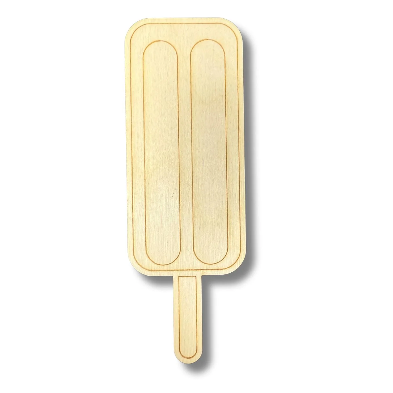 Unfinished Wood Etched Popsicle Shape | Paint By Line Crafts | up to 30" DIY - Image 2